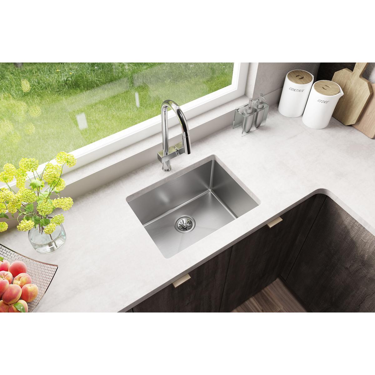 Crosstown 16 Gauge 24" L x 18" W Undermount Kitchen Sink