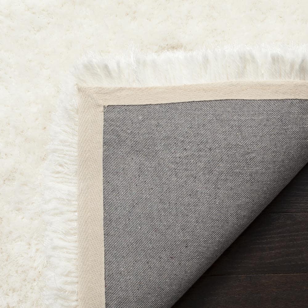 Luxe Shag SGX160 Hand Tufted Indoor Area Rug - Ivory - 5'x8' - Safavieh