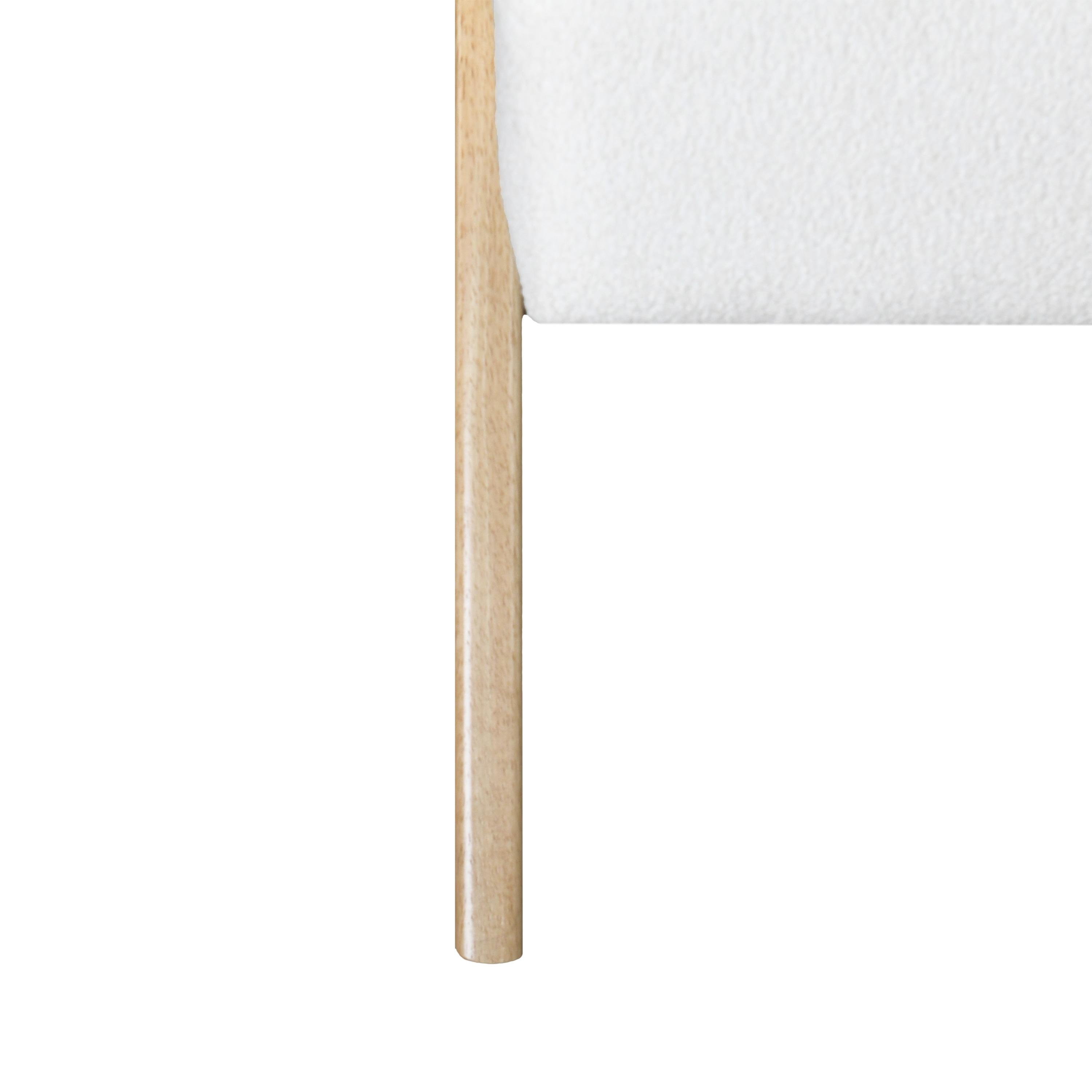 GDF Studio Innovative Modern Accent Chair with Curved Backrest, White