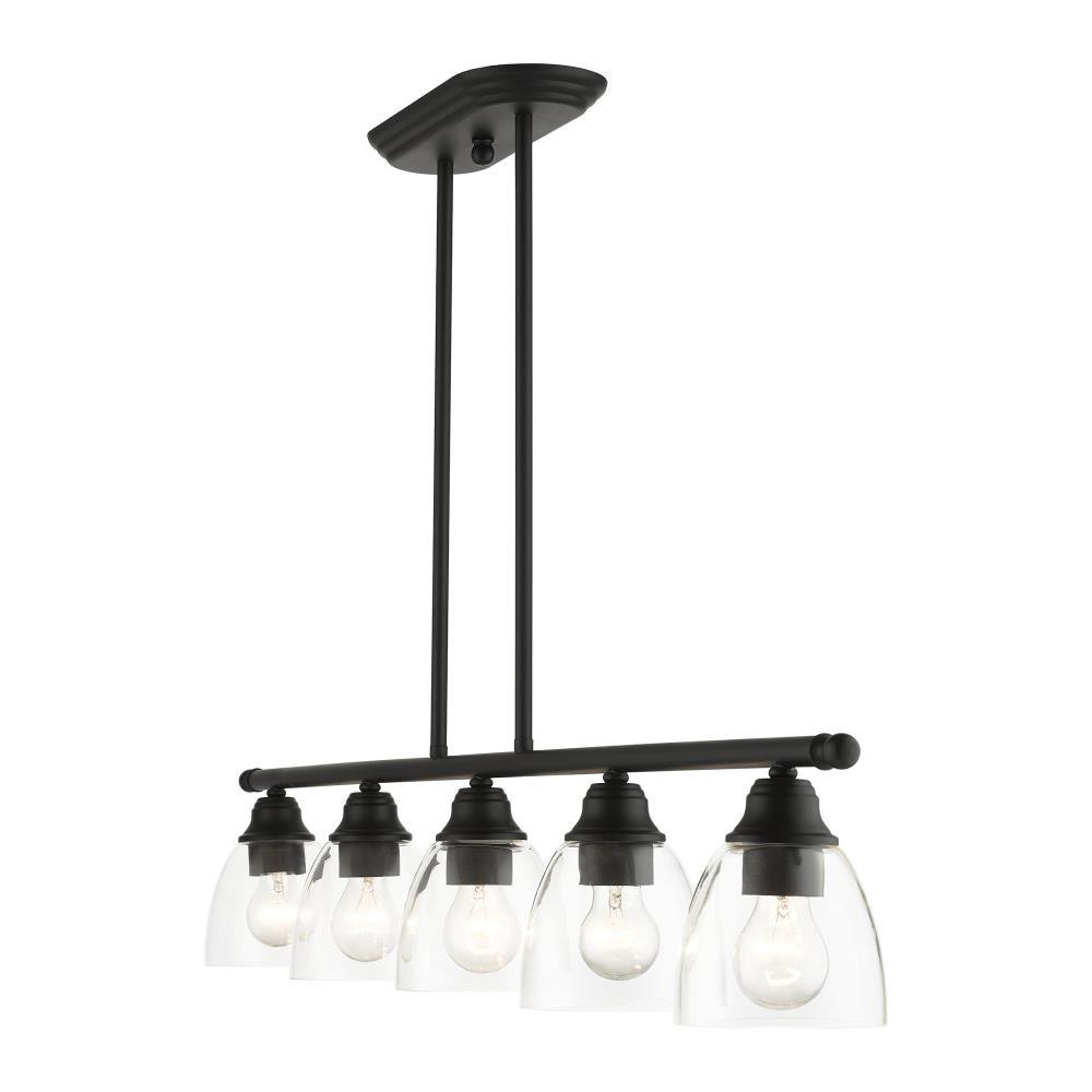 Livex Lighting Montgomery 5 - Light Chandelier in  Black