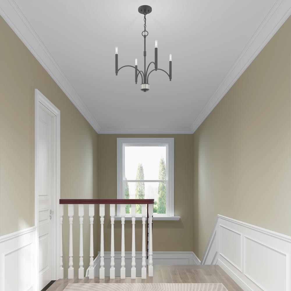 Livex Lighting Wisteria 4 - Light Chandelier in  Scandinavian Gray