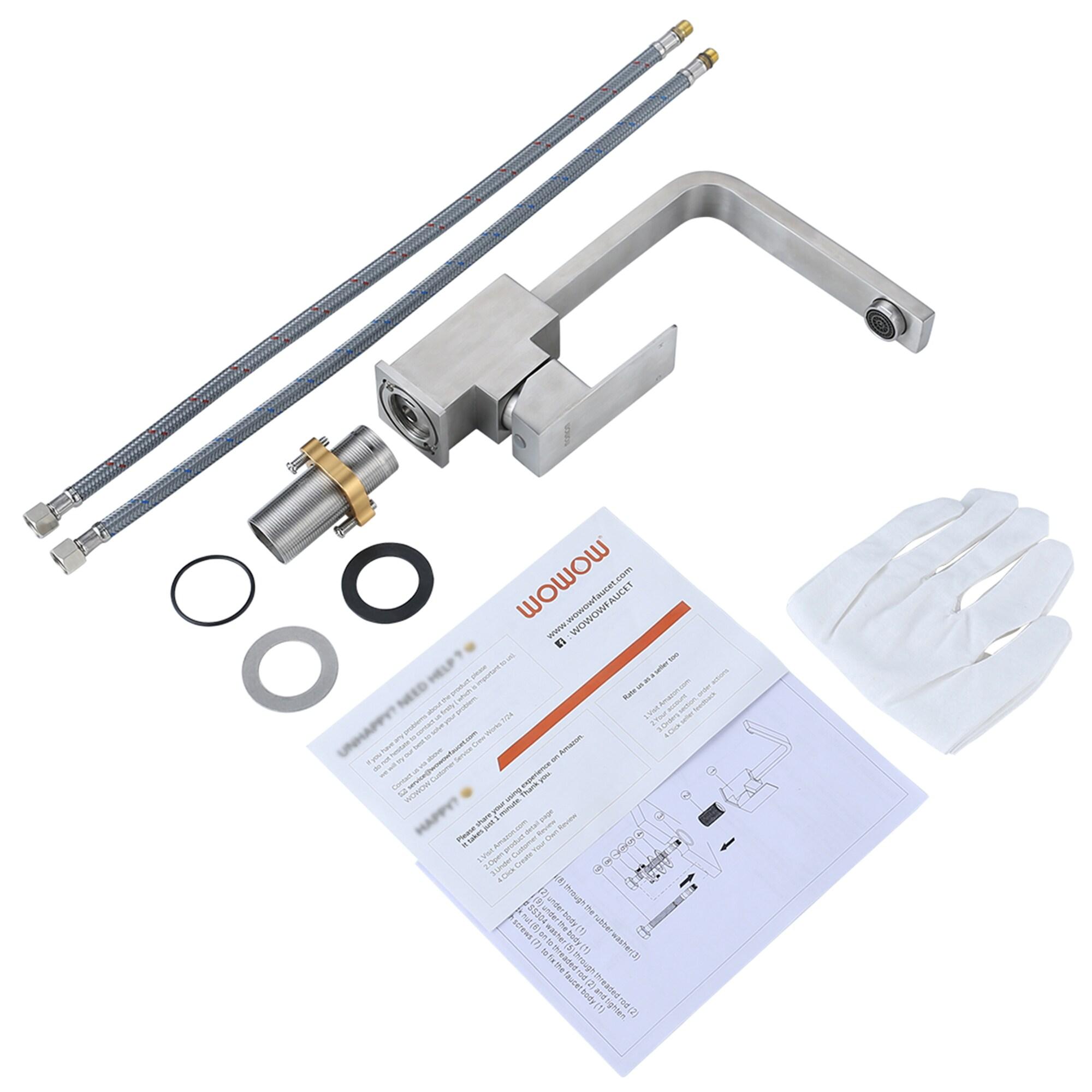 Centerset 2-handle Bathroom Faucet with Drain Assembly