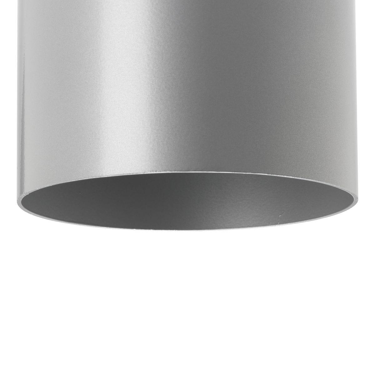 Progress Lighting, Cylinder Collection, 1-Light Wall Sconce, Metallic Gray, Porcelain Shade