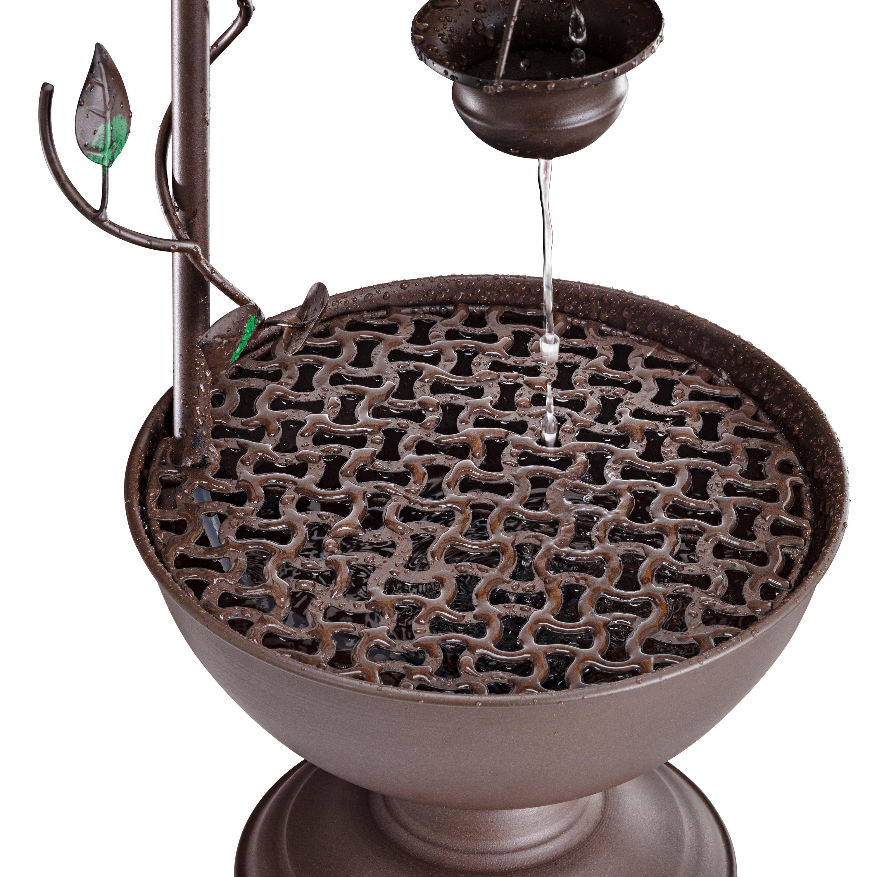 Winston Porter Gertrude Metal Weather Resistant Floor Fountain
