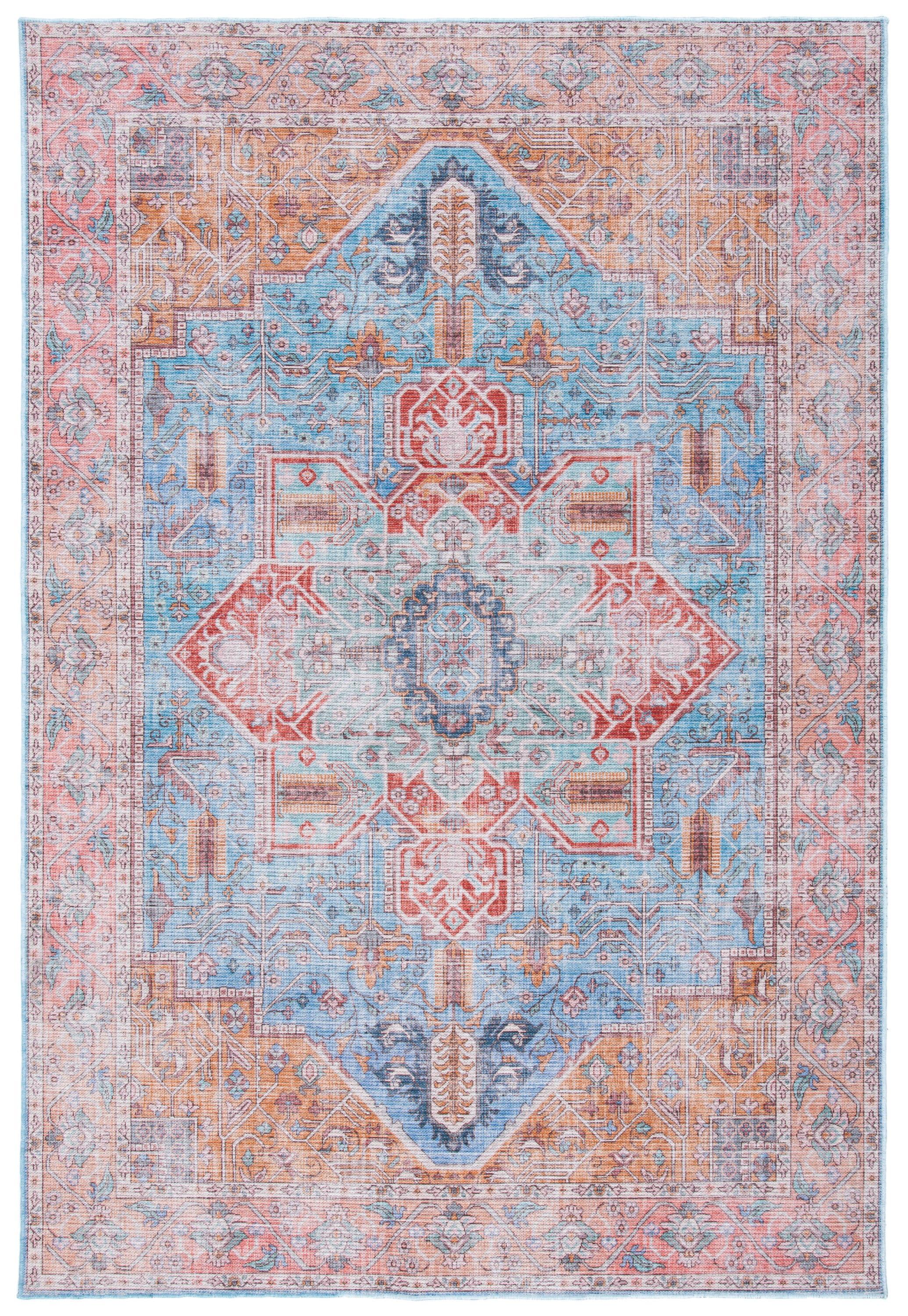 SAFAVIEH Serapi Isaiah Oriental Area Rug, Blue/Rust, 9' x 12'