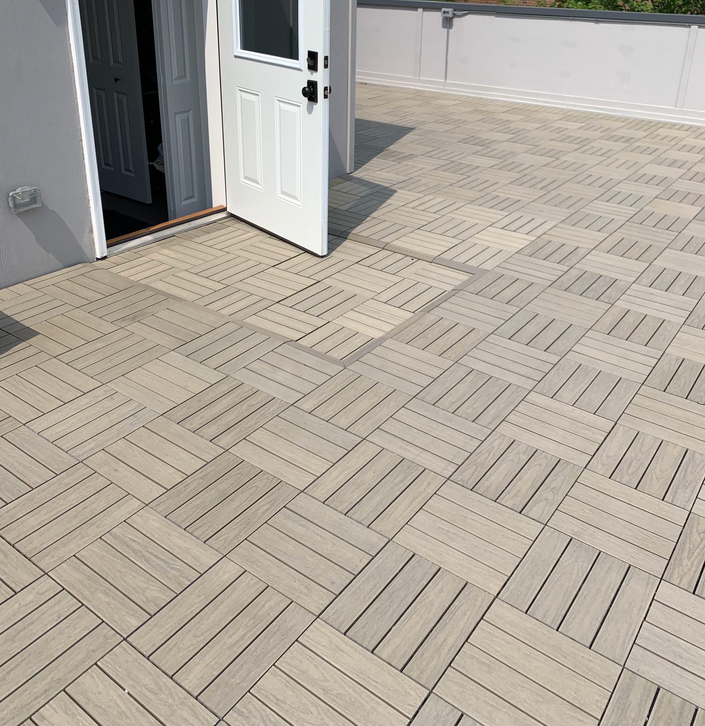 UltraShield Naturale Composite 12" x 12" Interlocking Deck Tile