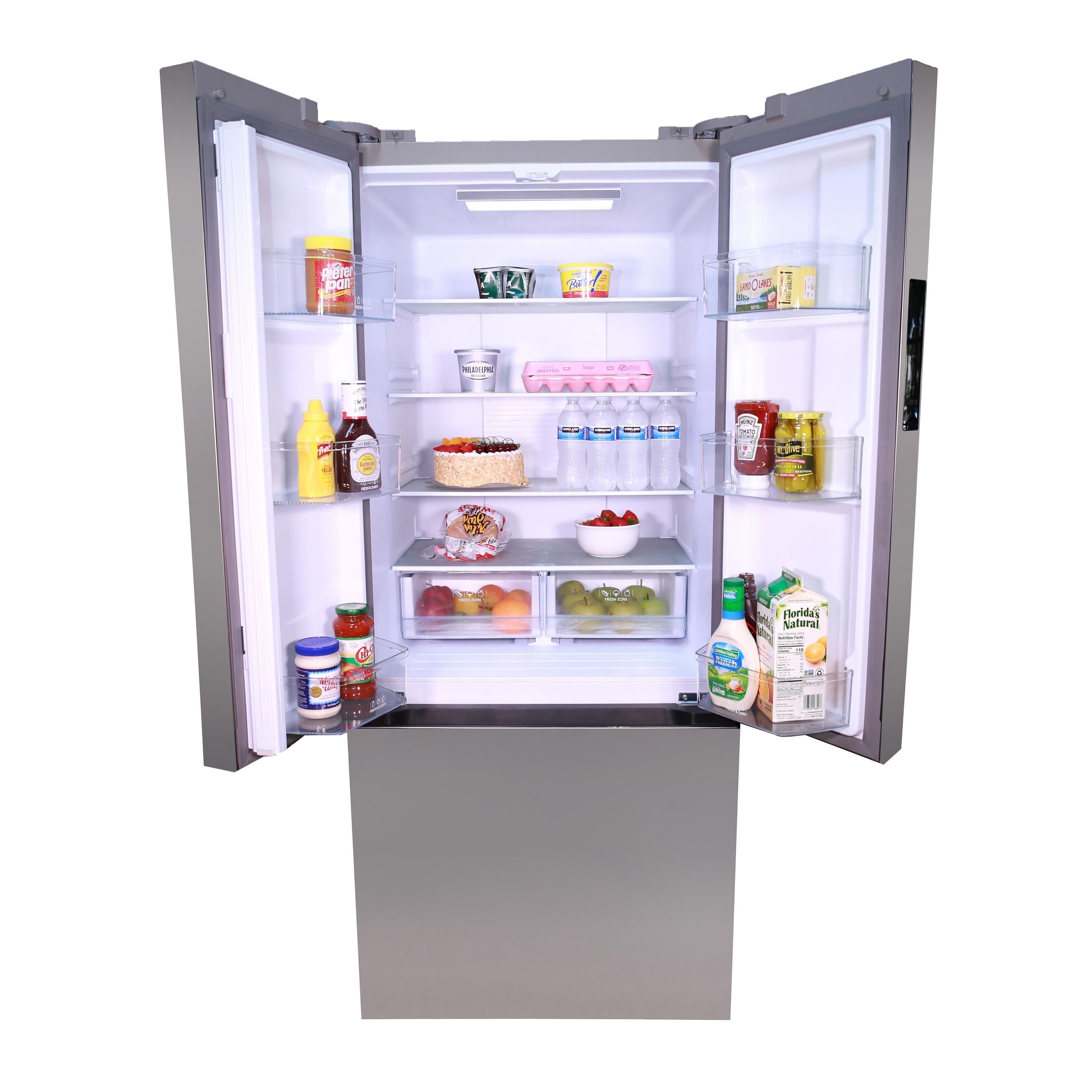 Avanti Frost Free French Door Refrigerator​, 17.5 Cu. Ft., in Stainless Steel (FFFDS175L3S)