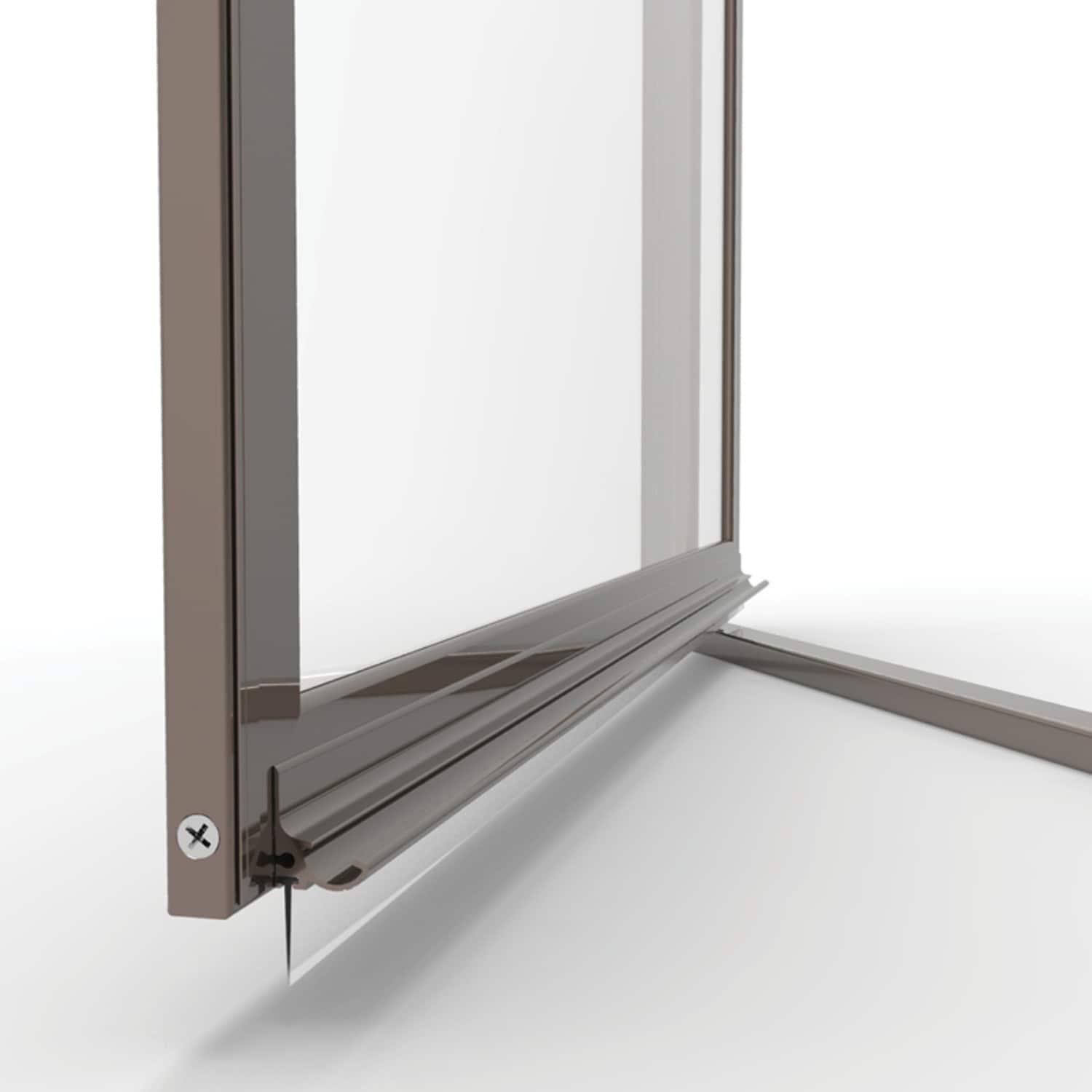 Deluxe 57.625'' W 68.625'' H Framed Neo-angle Reversible Shower Enclosure