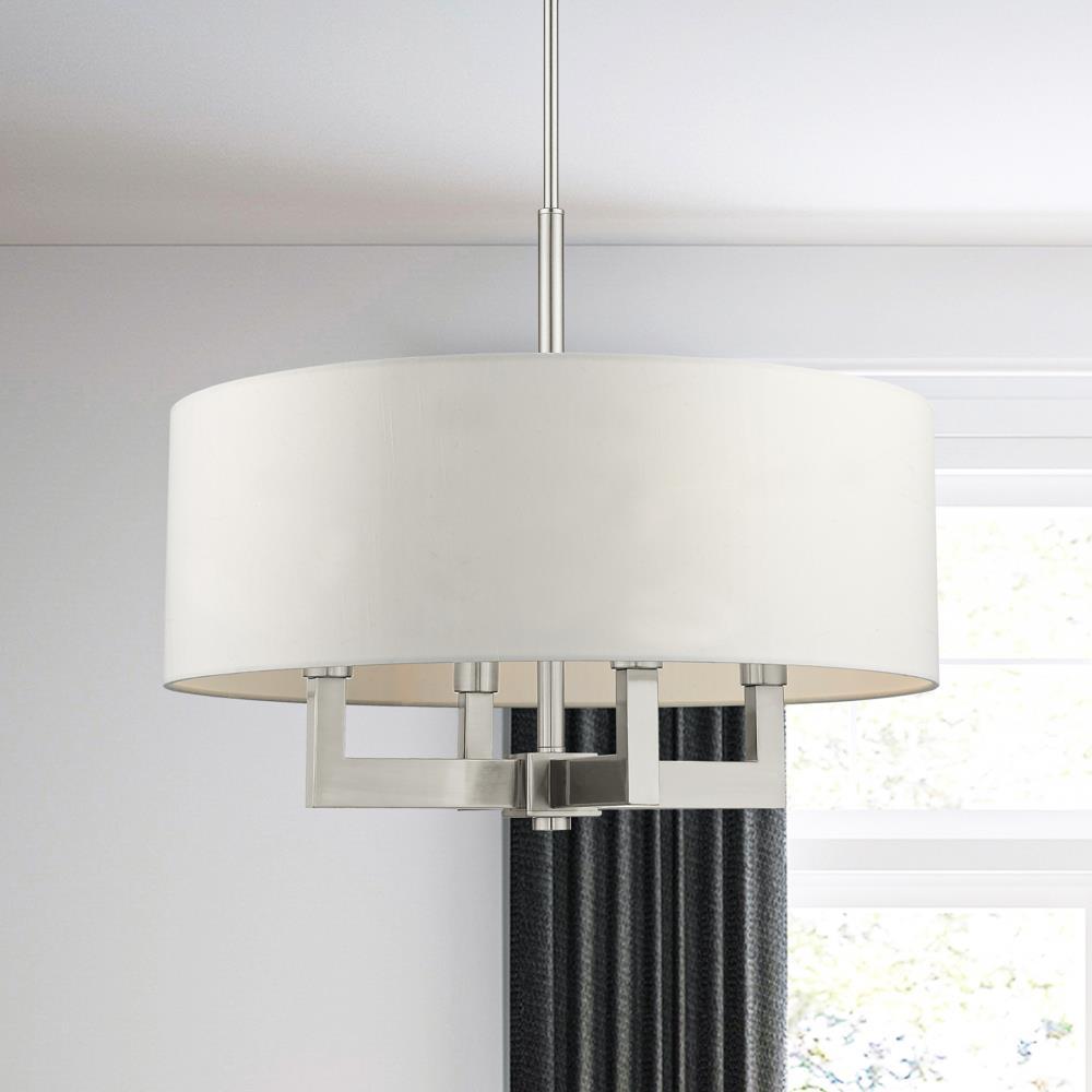 Livex Lighting Cresthaven 4 - Light Chandelier in  Brushed Nickel