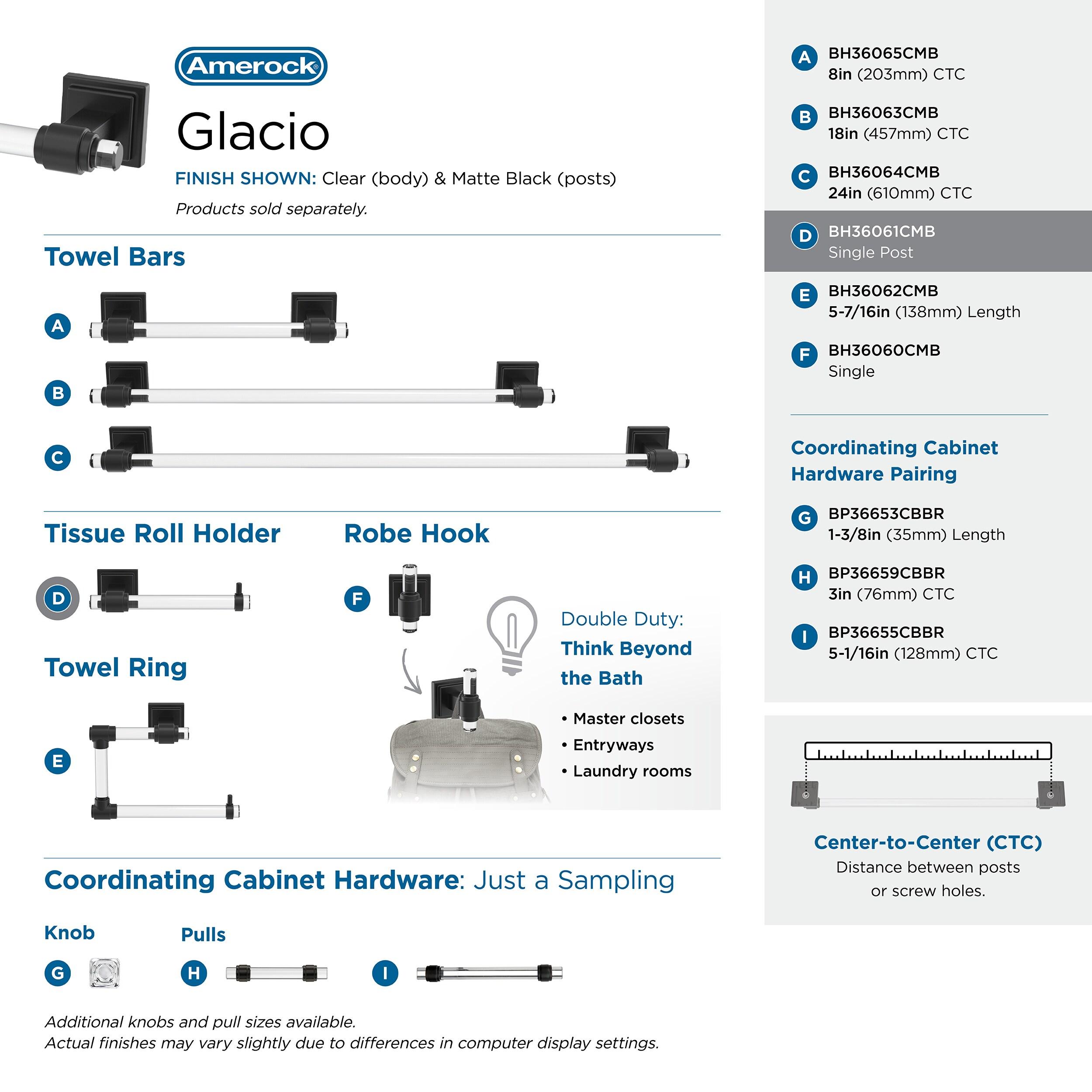 Glacio Wall Mount Toilet Paper Holder