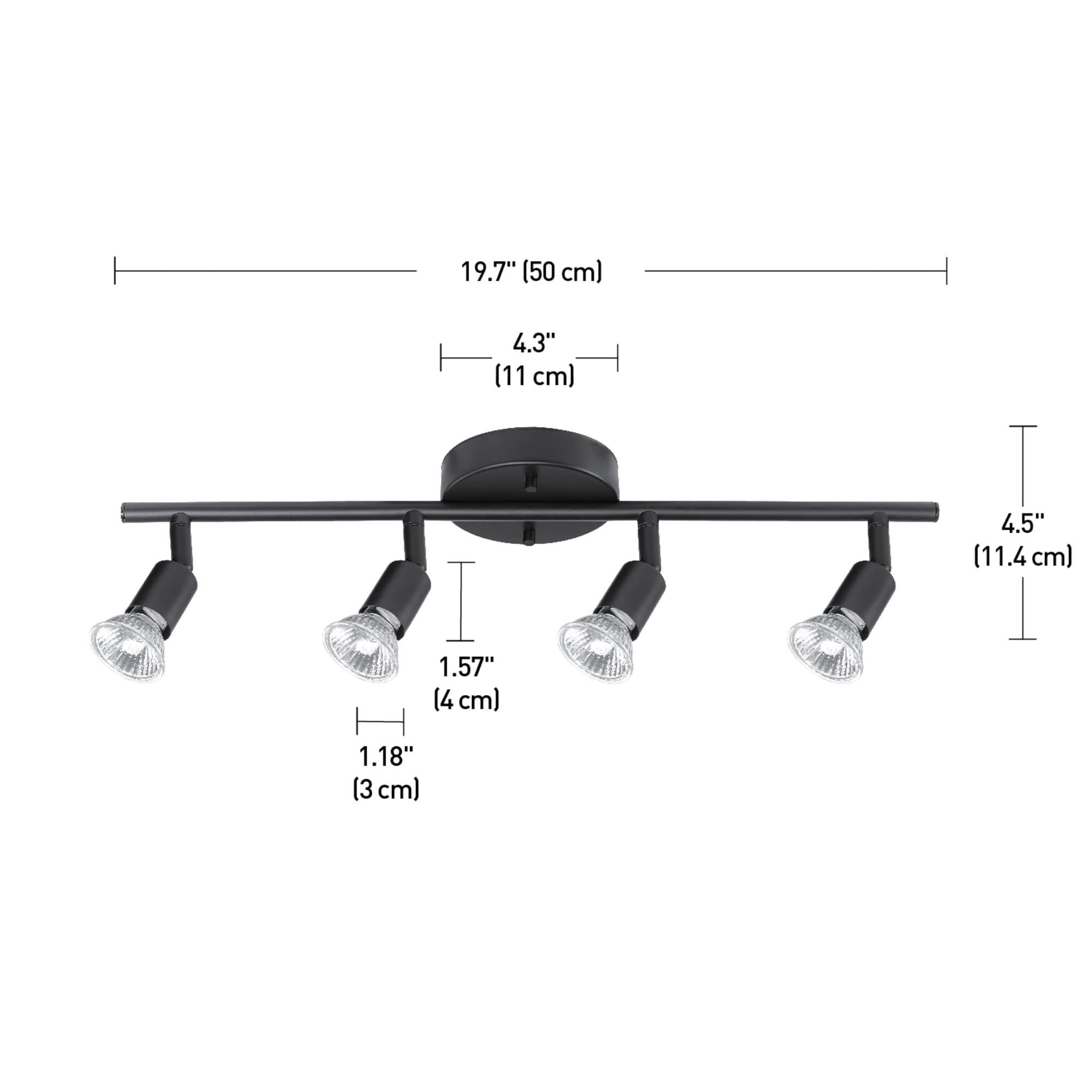 Payton 19.7'' 4 -Light Fixed Track Track Kit with Dimmable and Adjustable Head