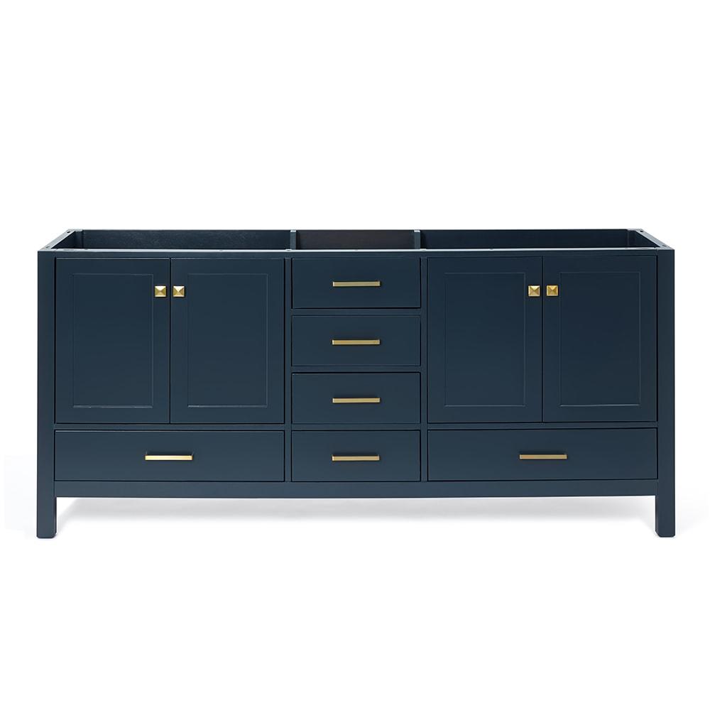 Ariel A073d-Bc Cambridge 72" Double Free Standing Vanity Cabinet Only - Blue
