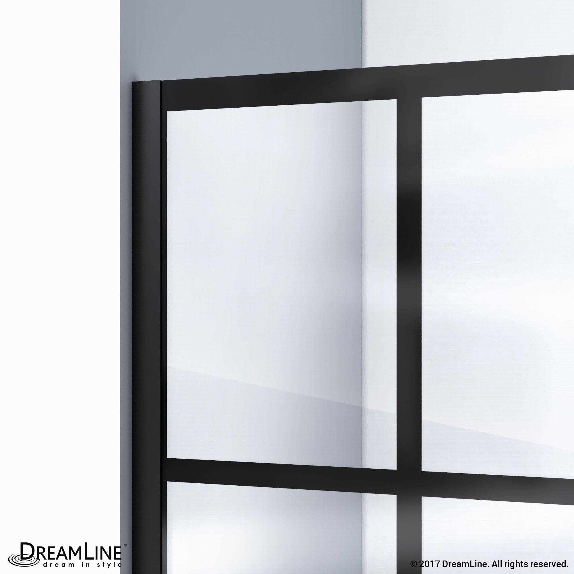 Unidoor Toulon Frameless 39.88" x 72" Rectangle Hinged Shower Enclosure