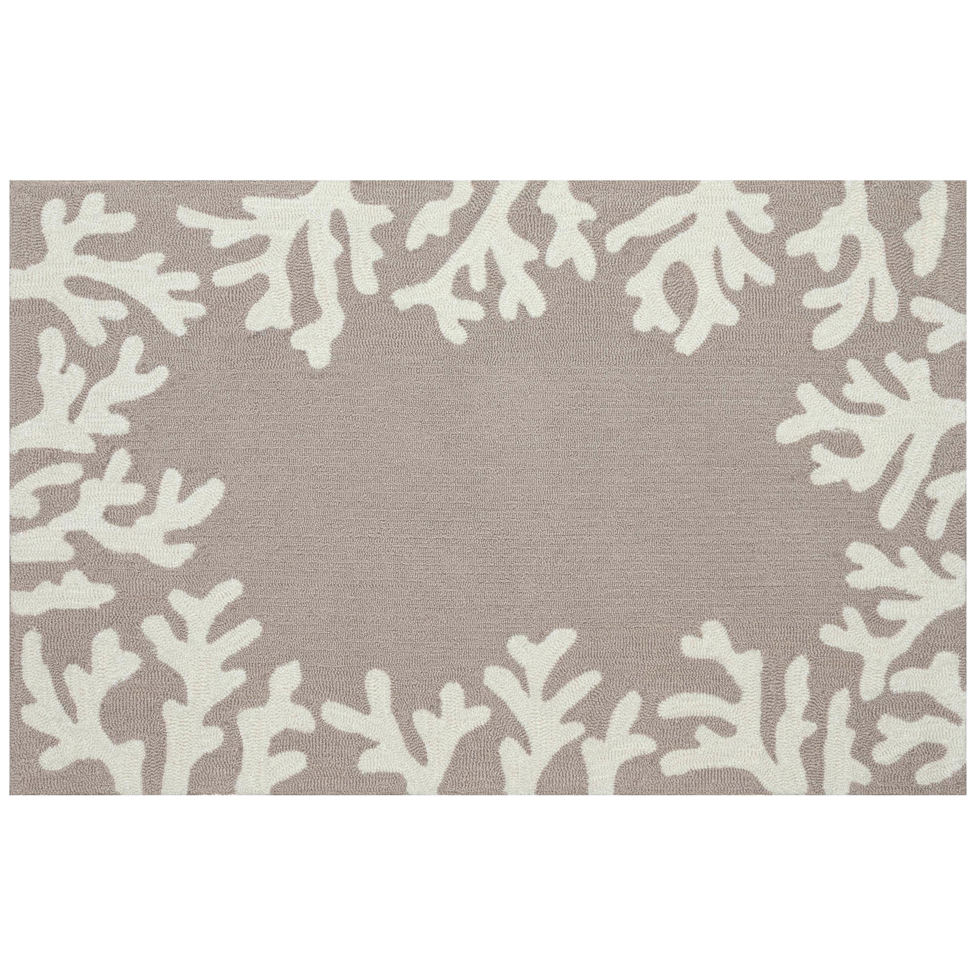 Coral Border Outdoor Rug