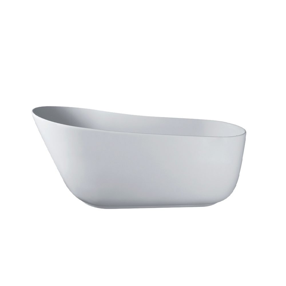 59'' x 30'' Freestanding Soaking Solid Surface Bathtub