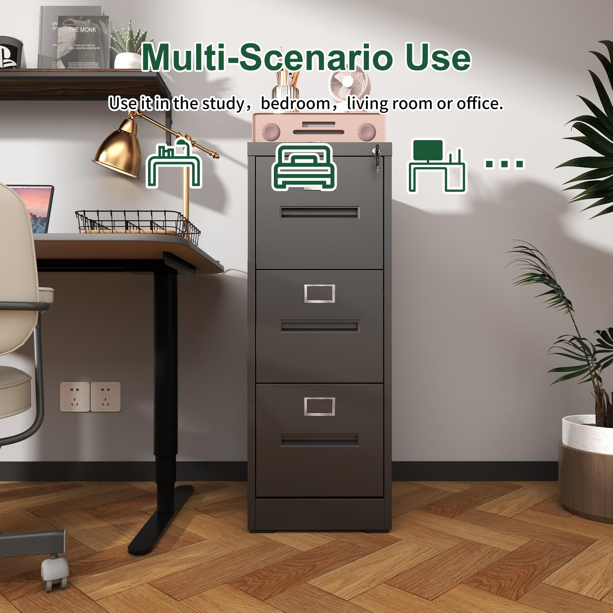Monarch Specialties File Cabinet Rolling Mobile Storage Drawers Printer Stand Office Work Laminate Brown Contemporary Modern