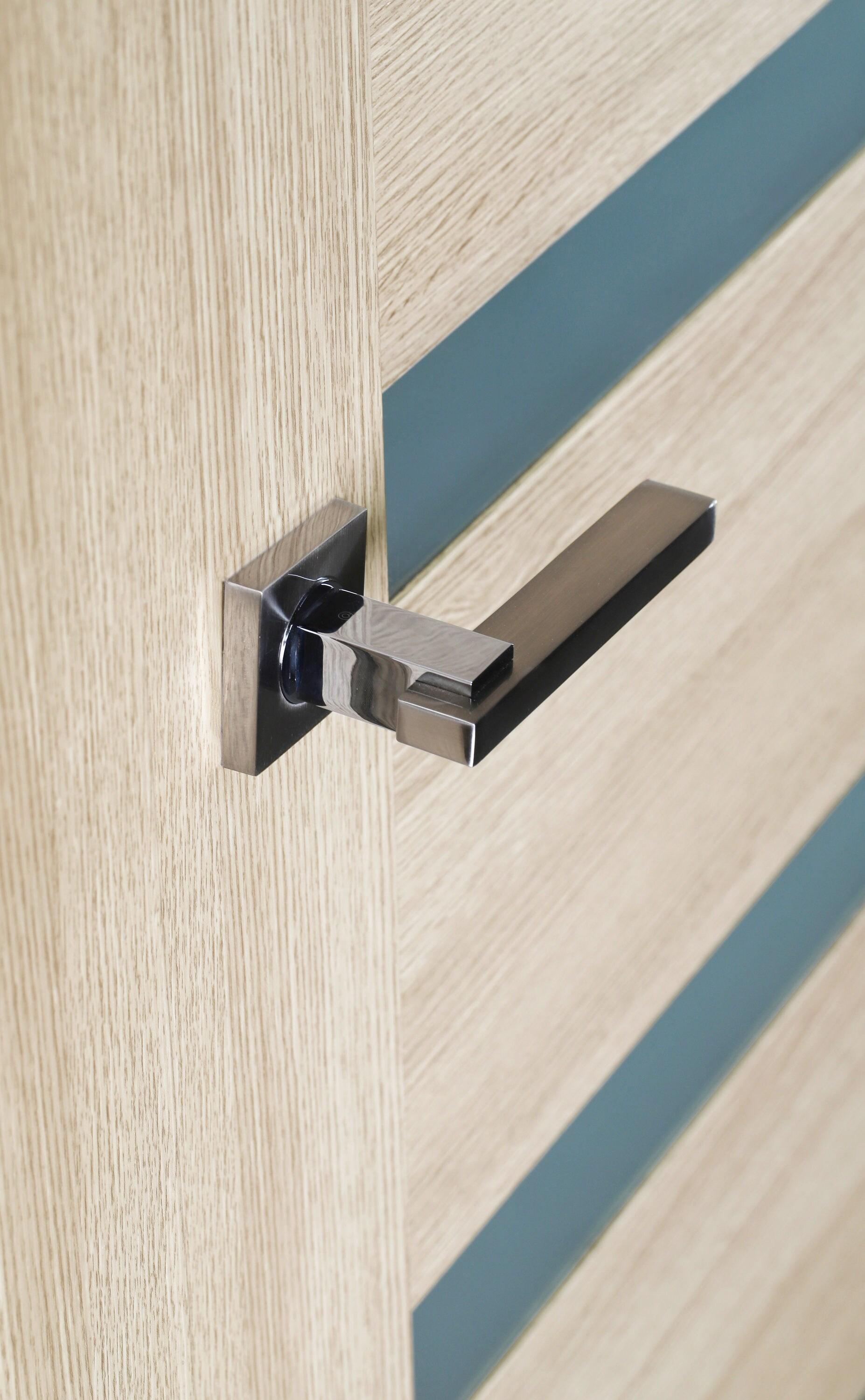 Belldinni Leora Paneled Manufactured Wood and Glass Standard Door Slab