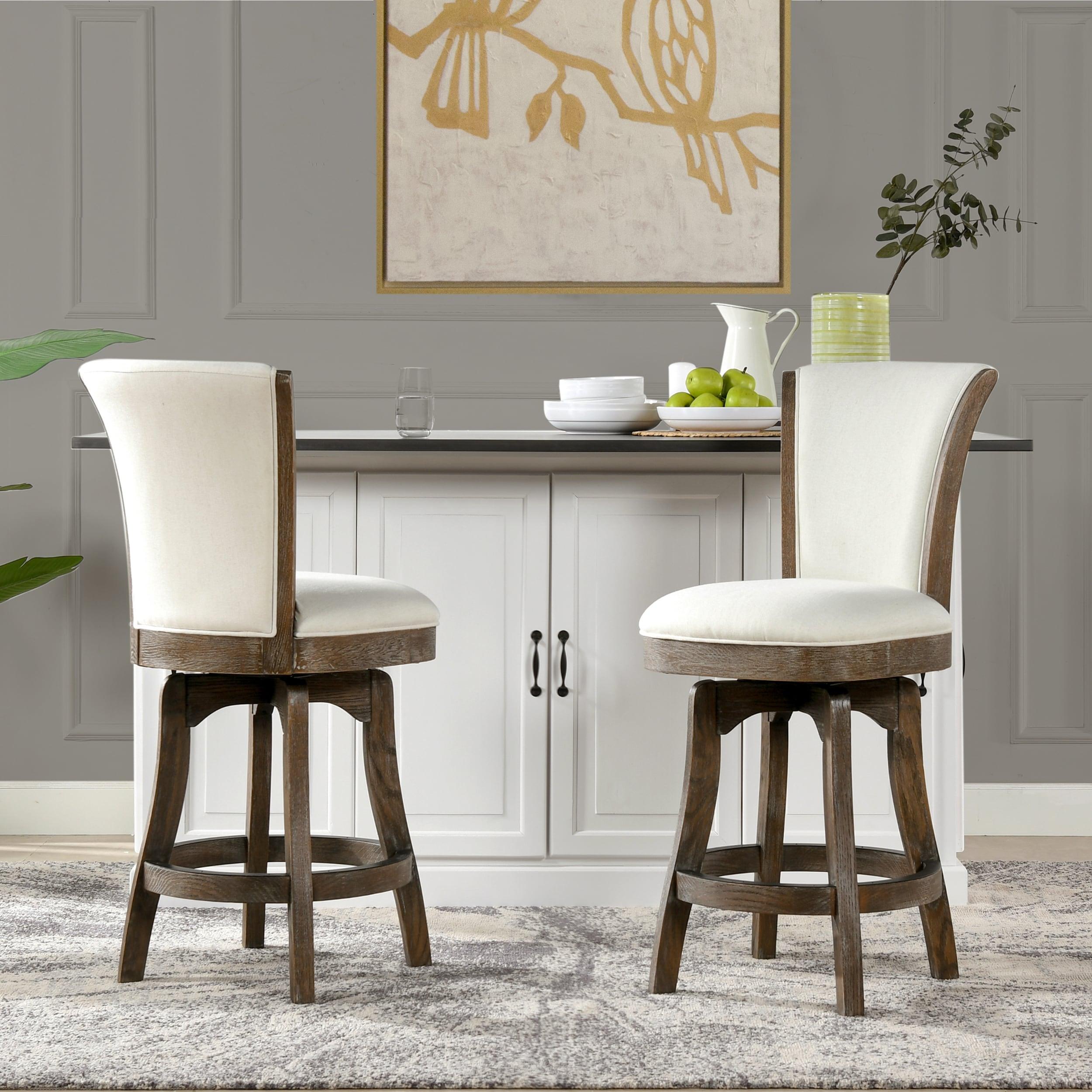 Brainly 27 inches Armless Swivel Counter Height Bar Stool