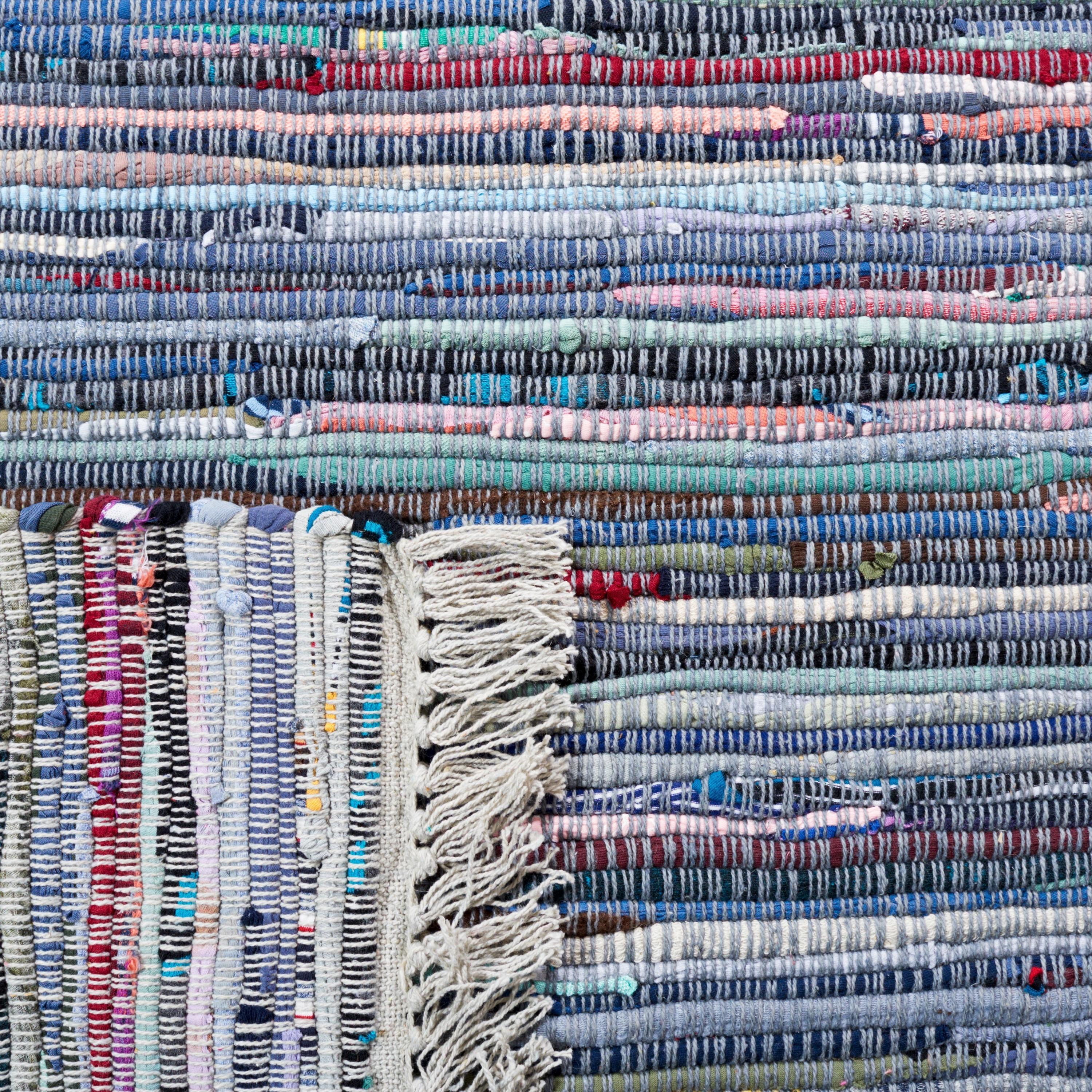 Rag Runner Rug RAR122 Hand Woven Runner Rug - Purple/Blue - 2'3"x9' - Safavieh.