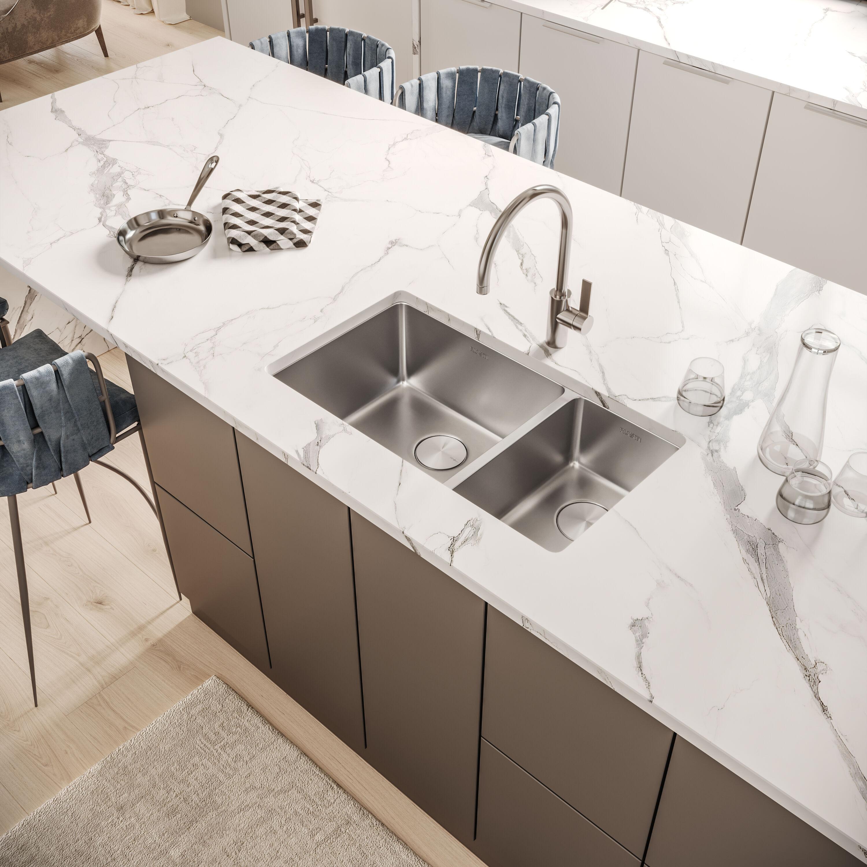 Ruvati 32-inch Undermount Kitchen Sink 16 Gauge Stainless Steel