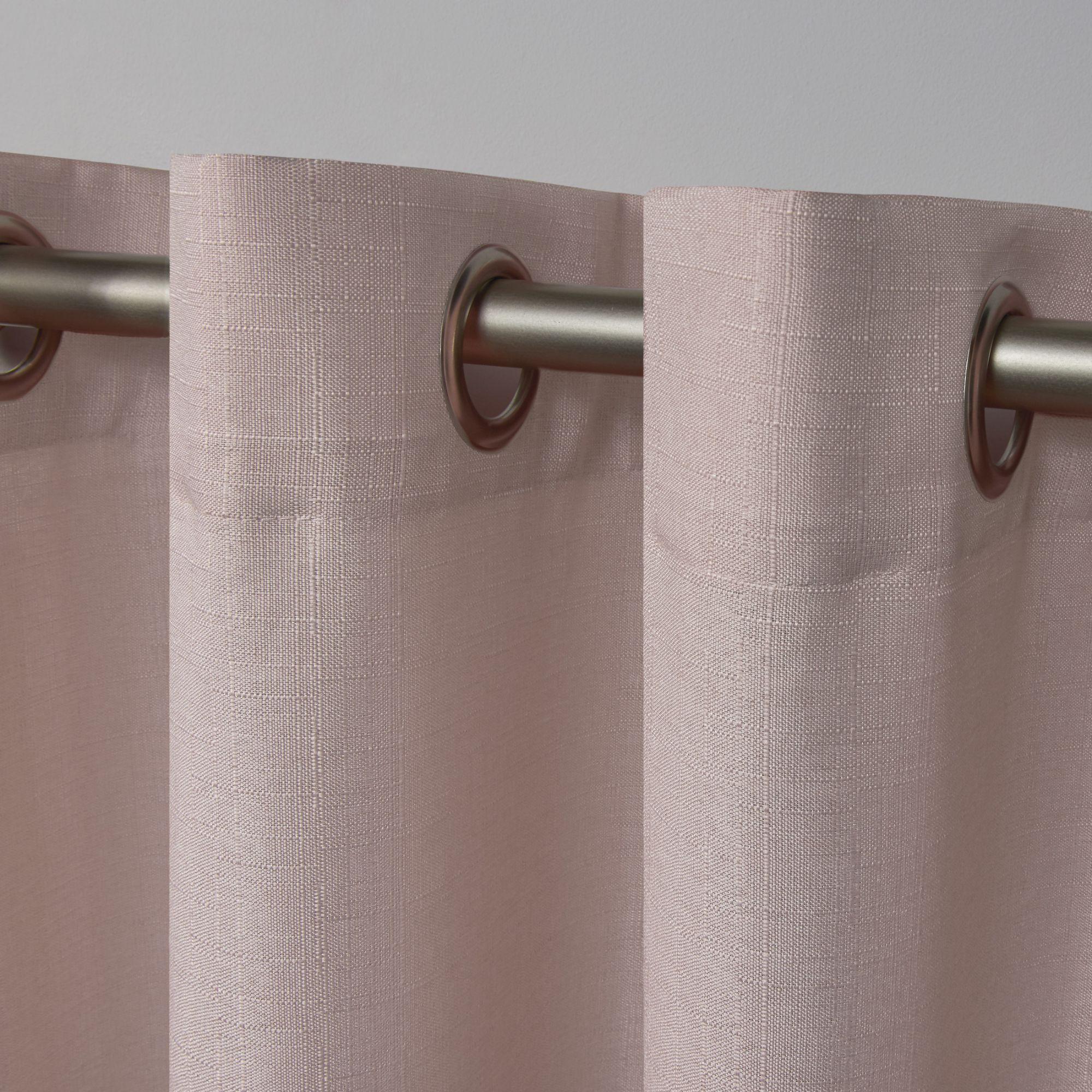 Loha GT Aaliyah Solid Color Semi-Sheer Grommet Curtain Panels