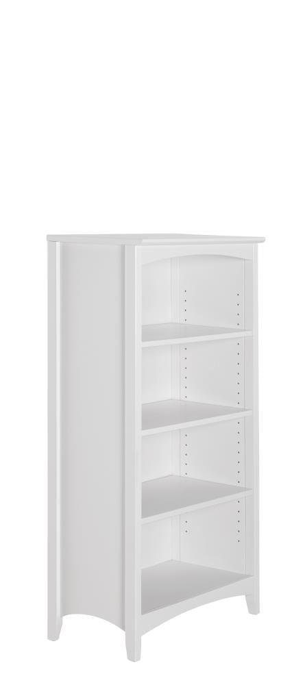 Shaker Style Bookcase - 48"H - White Finish
