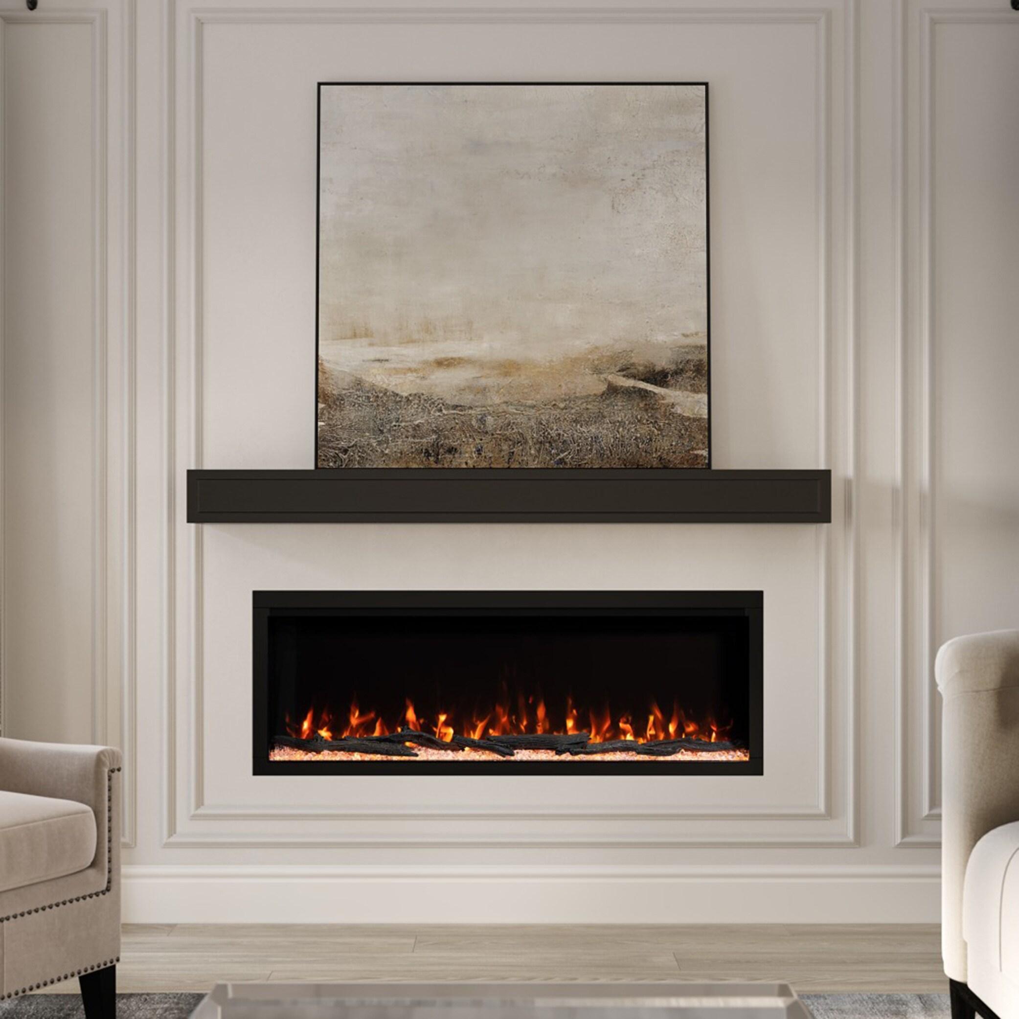 Modern Ember Highmark Smart Linear Electric Fireplace - 10 Flame Colors - Works with Voice Assistant