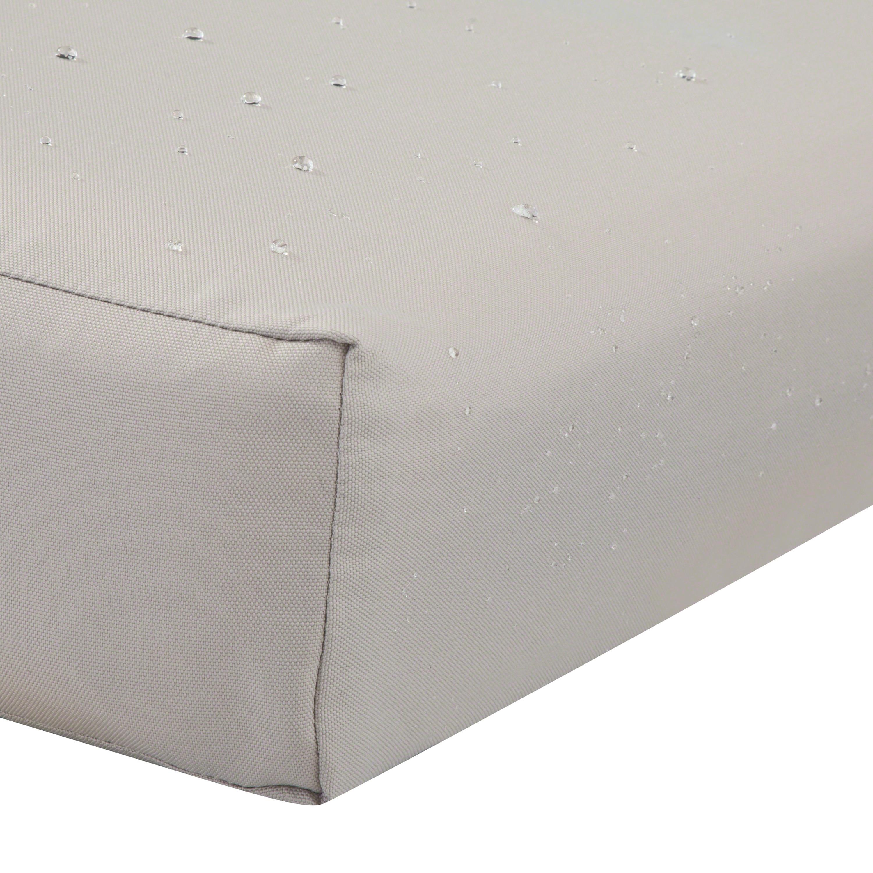 Classic Accessories Ravenna Water-Resistant Patio Bench/Settee Cushion, 48 x 18 x 3 inch, Mushroom