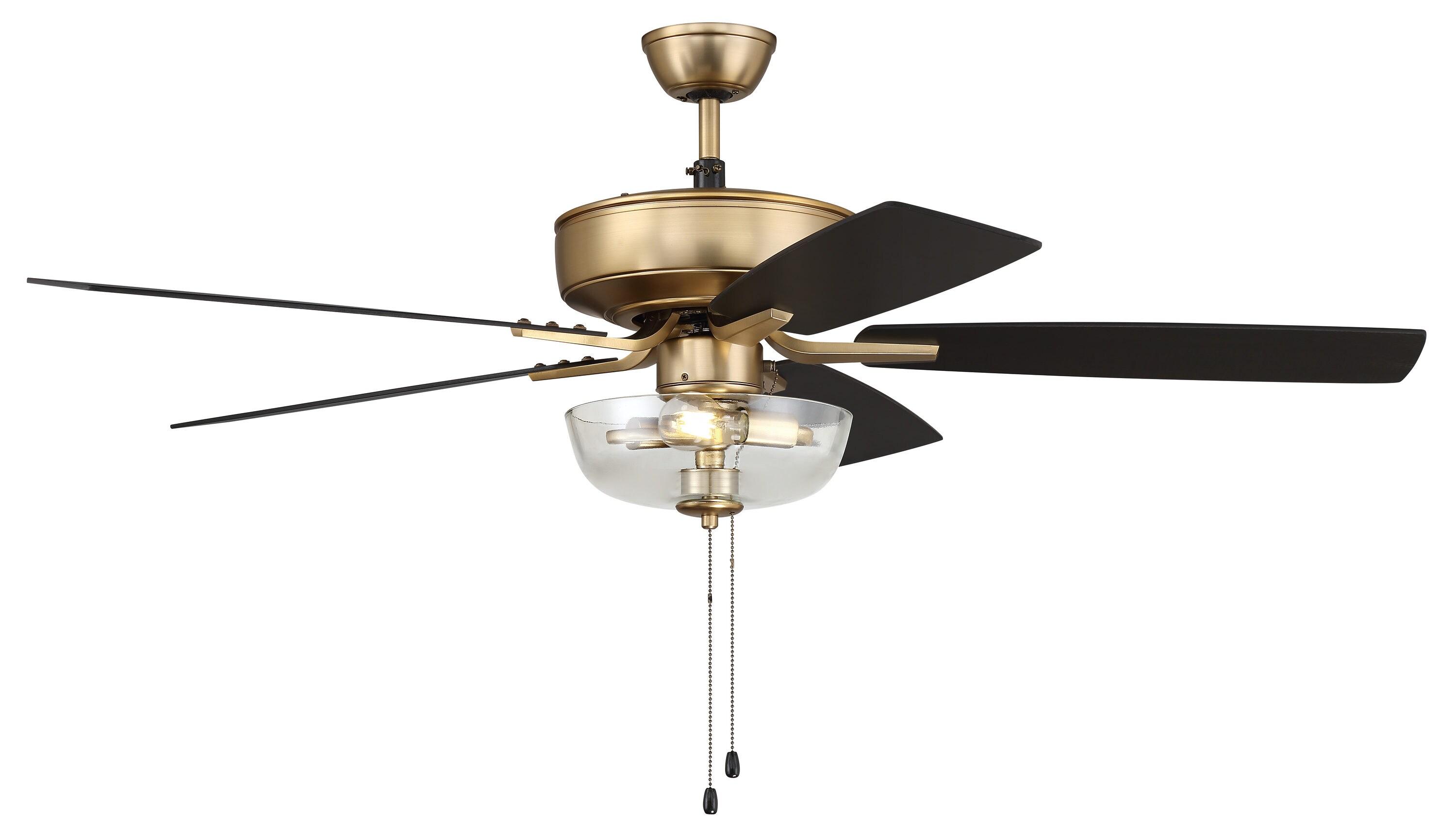 Pro Plus 101 Clear Bowl Light Kit 52'' Ceiling Fan with Light Kit