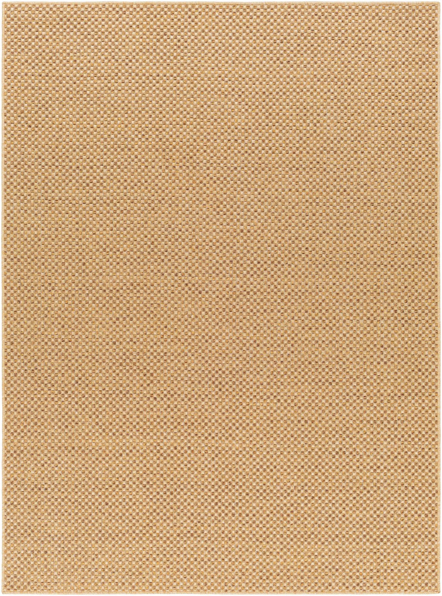 Pismo Beach Natural Tone Checker Weave 2'x3' Synthetic Area Rug