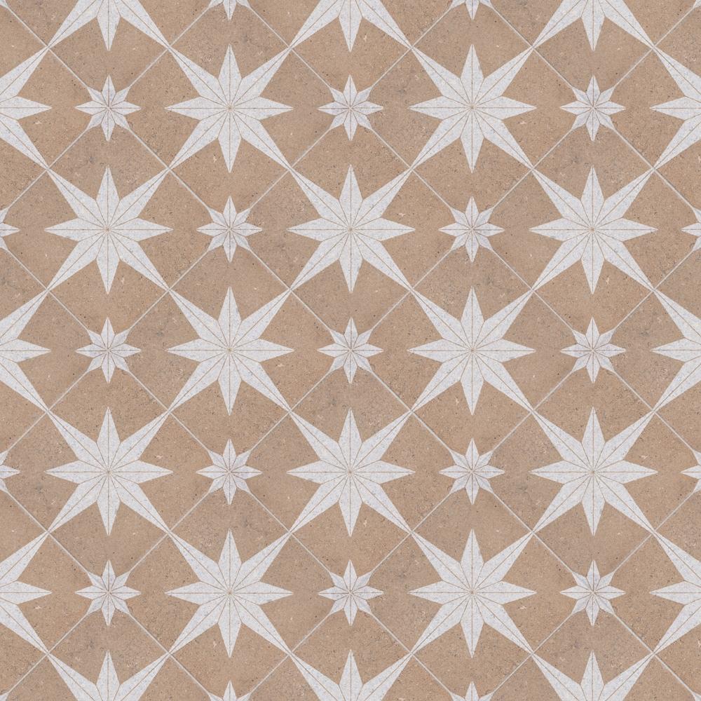 Merola Tile Compass Star 8" x 8" Porcelain Stone Look Wall & Floor Tile