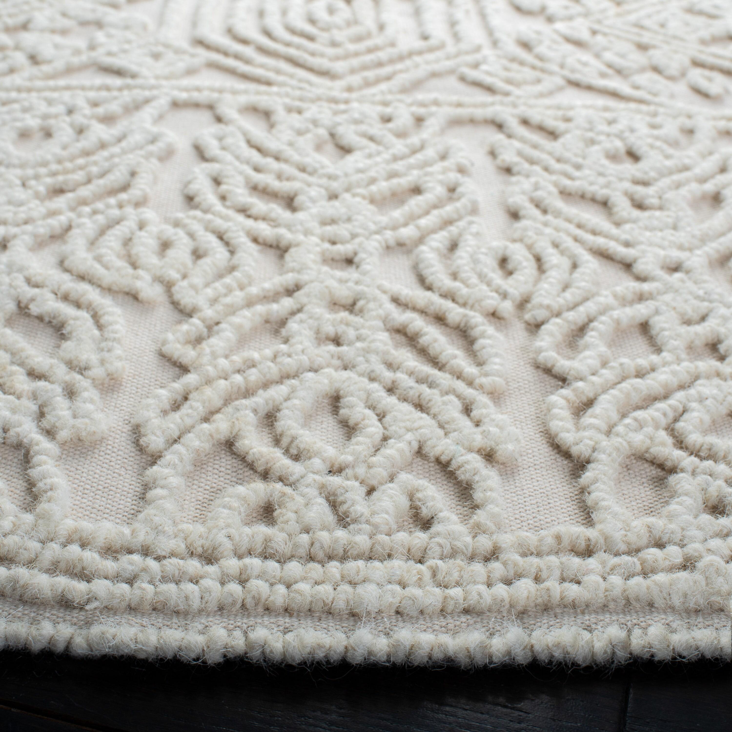 Natura Hand Woven 60% Wool And 40% Cotton Geometric Rug