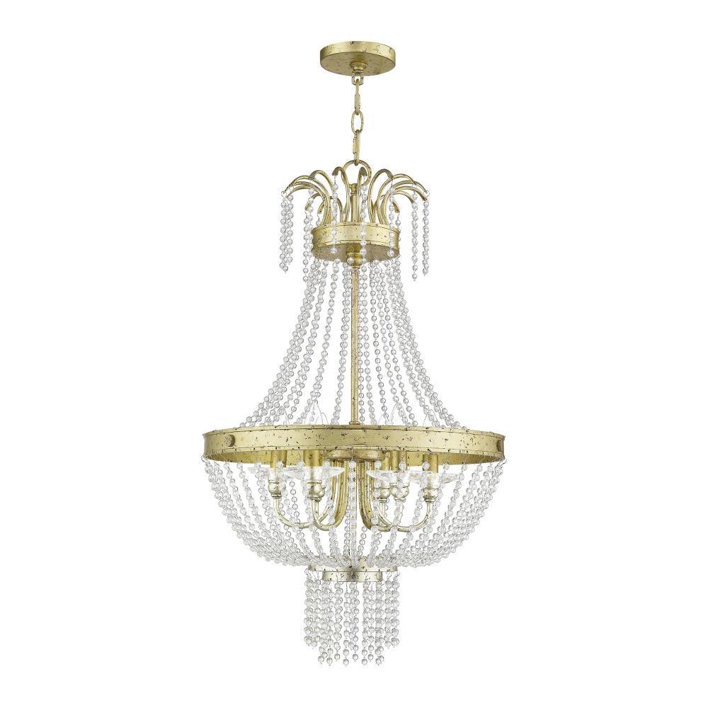 Livex Lighting Valentina 6 - Light Chandelier in  Winter Gold