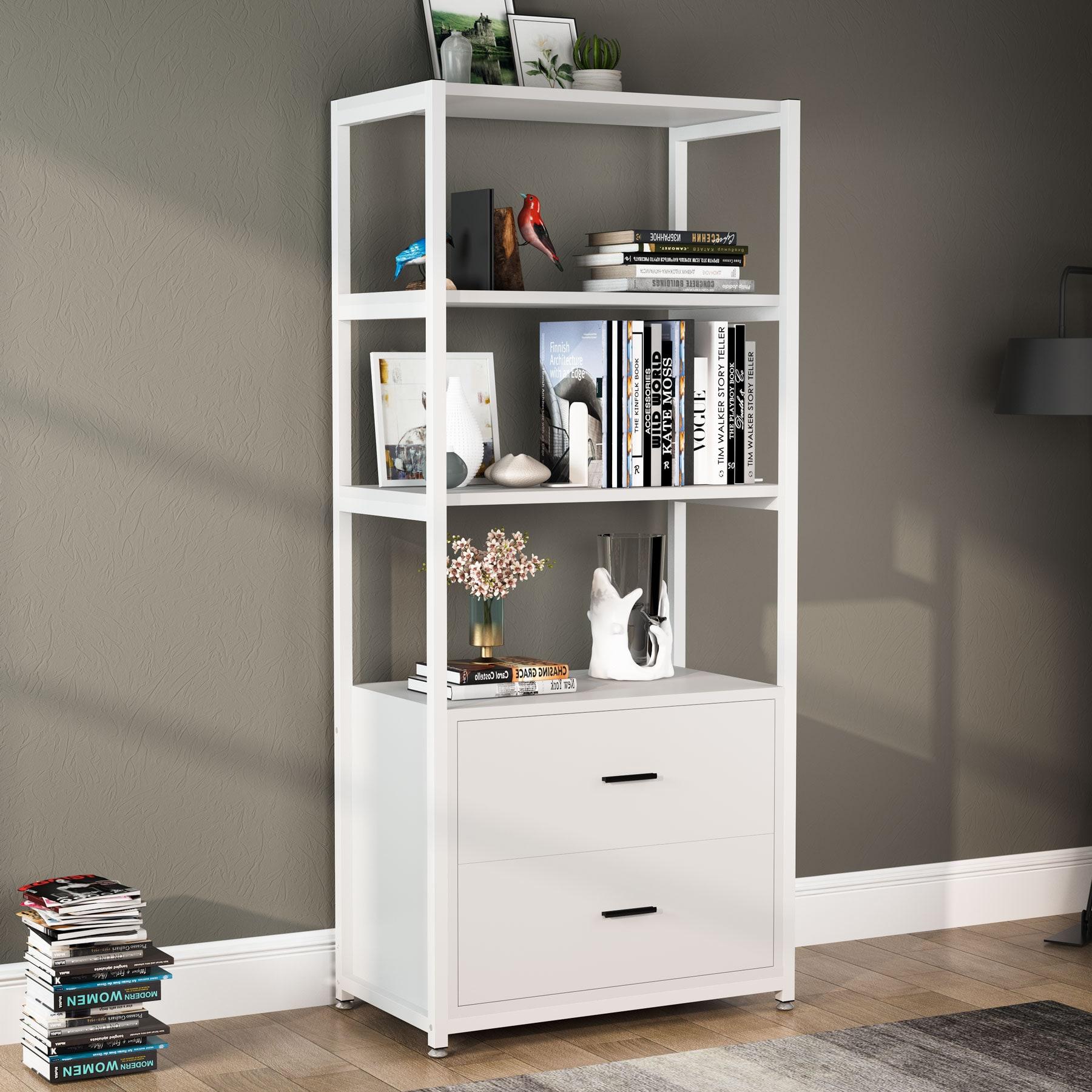 Everly Quinn Edlira Etagere Storage Bookcase