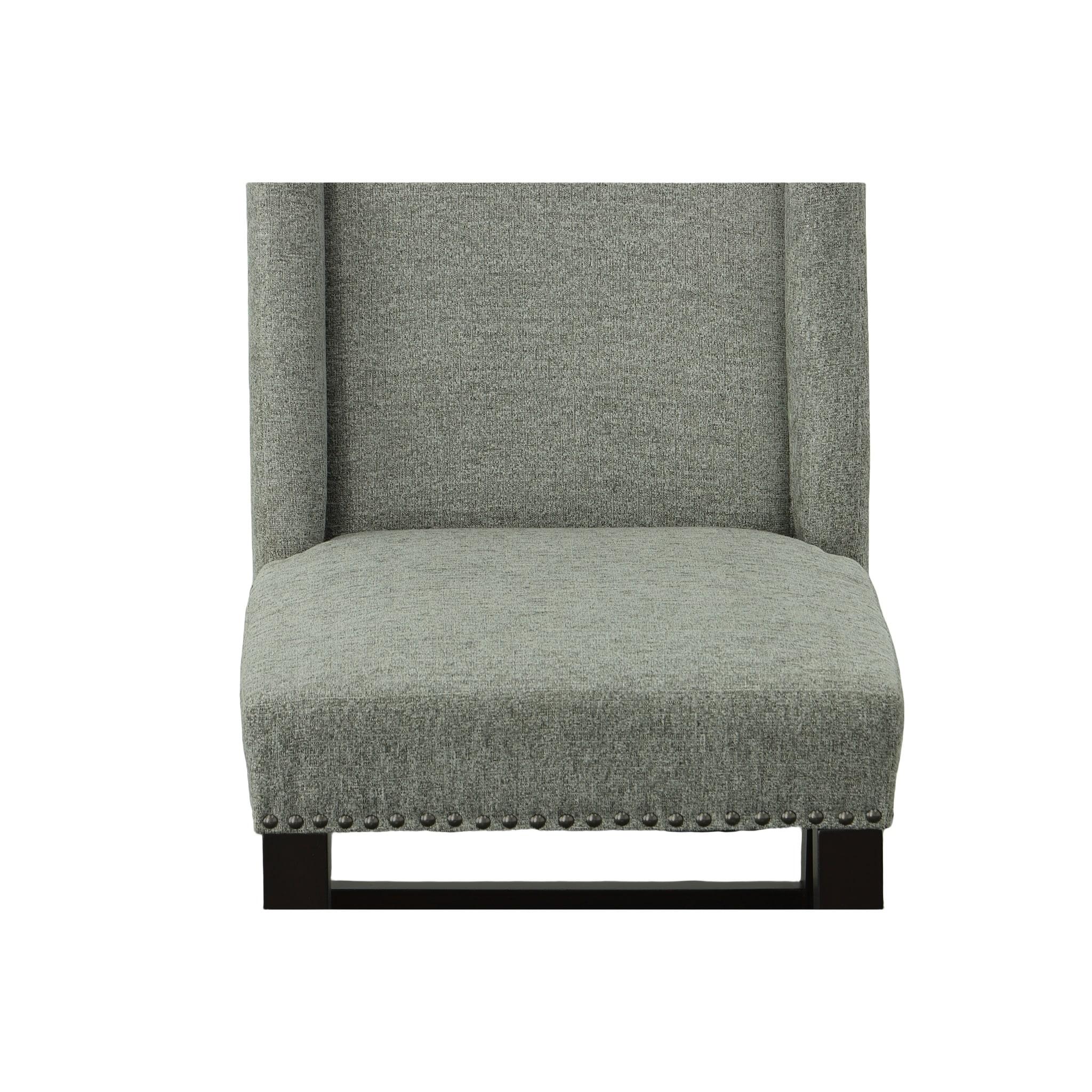 Carolina Living Set of 2 24" Laurant Upholstered Counter Height Barstools Charcoal/Espresso