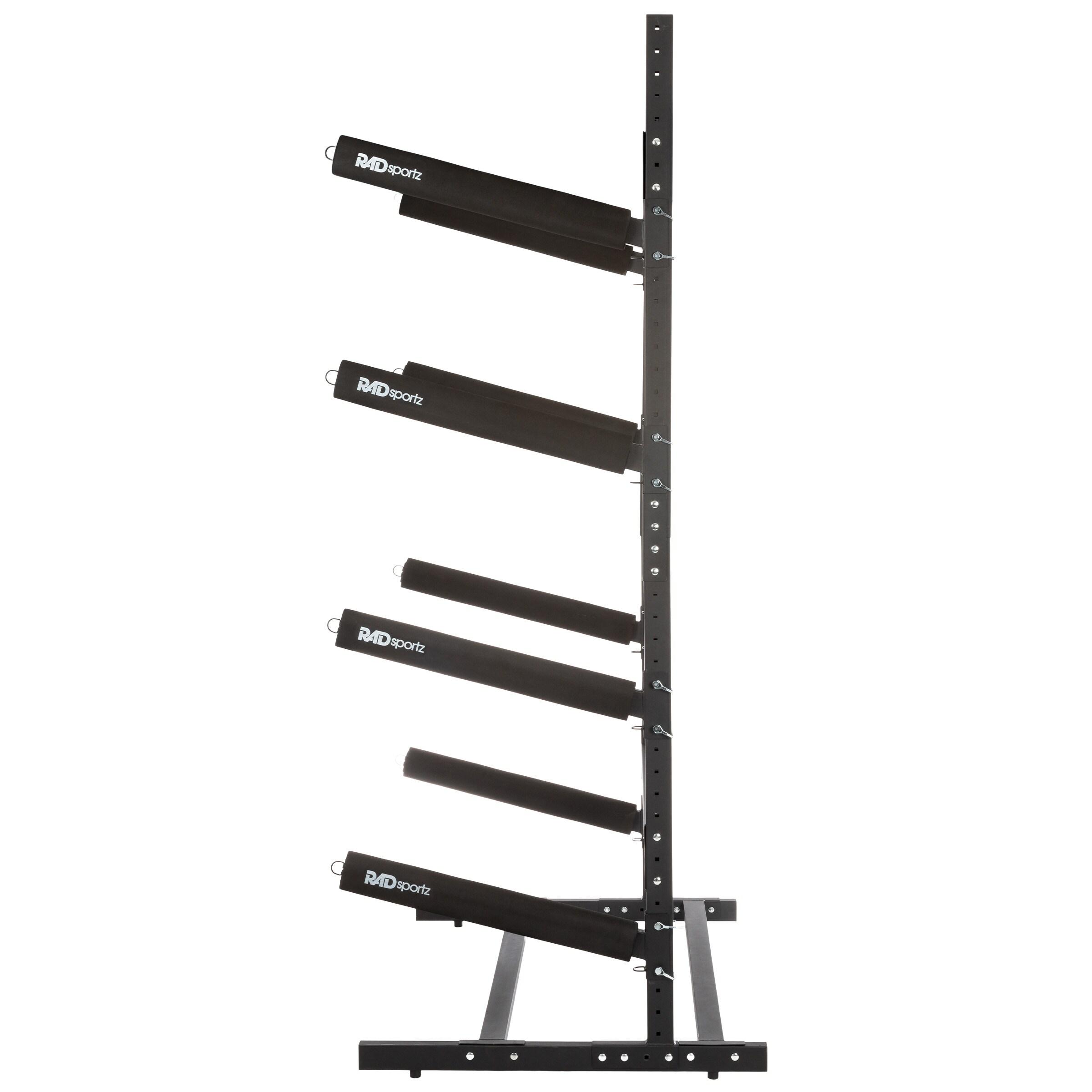 Rad Sportz 4-Level Freestanding Kayak Rack, Black