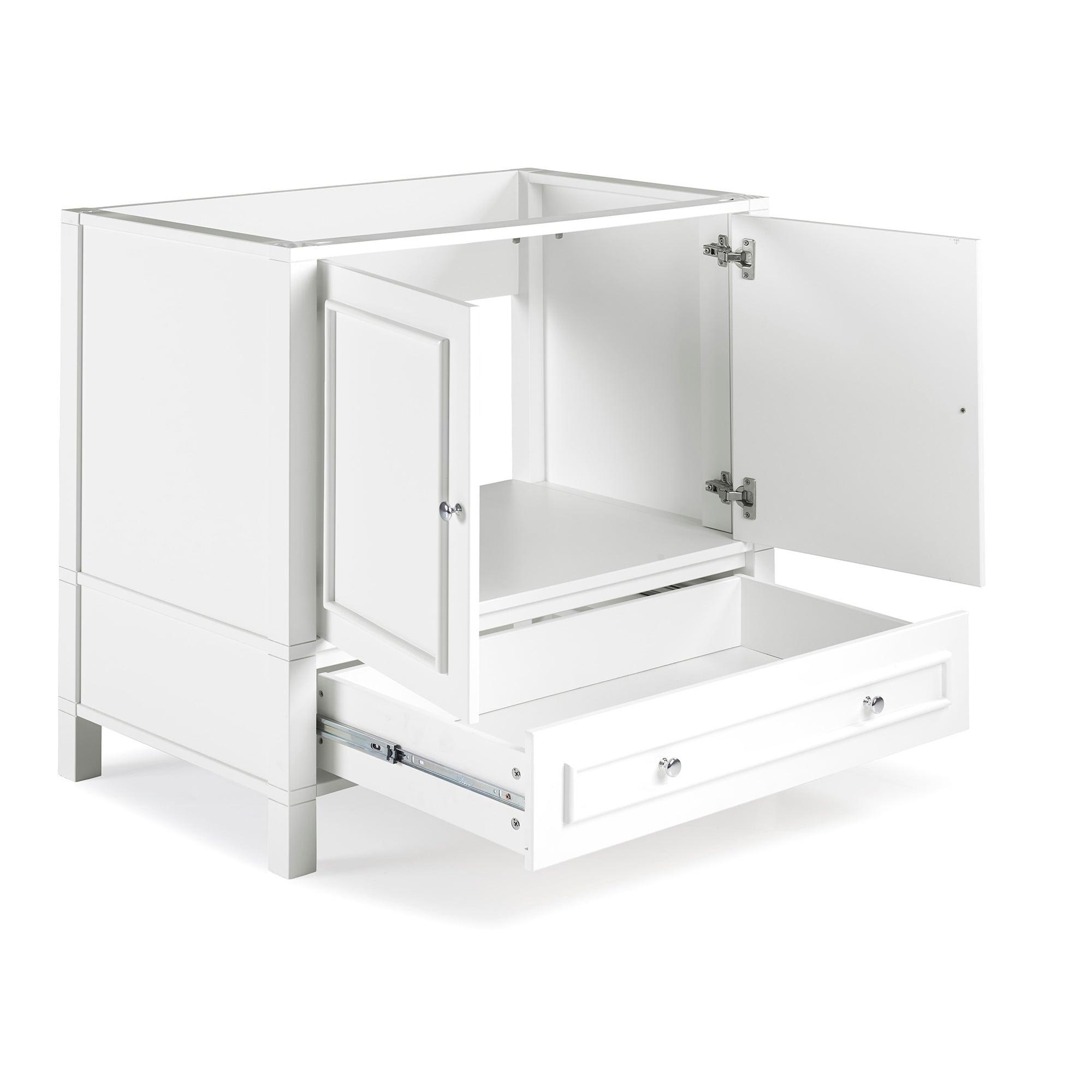 Williamsburg 36"W Transitional Style Vanity Cabinet With Soft Close Doors And Drawers