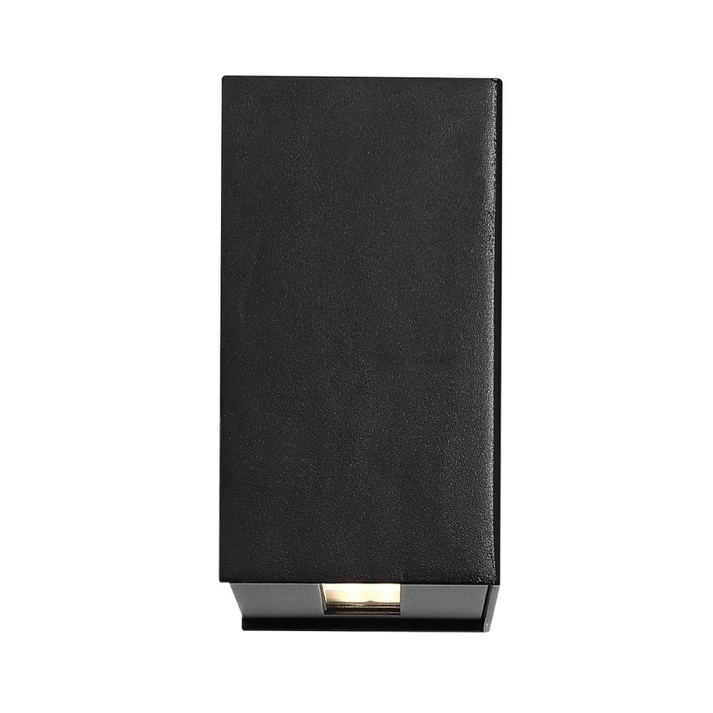 Black Aluminum Dimmable Direct Wired Electric Sconce