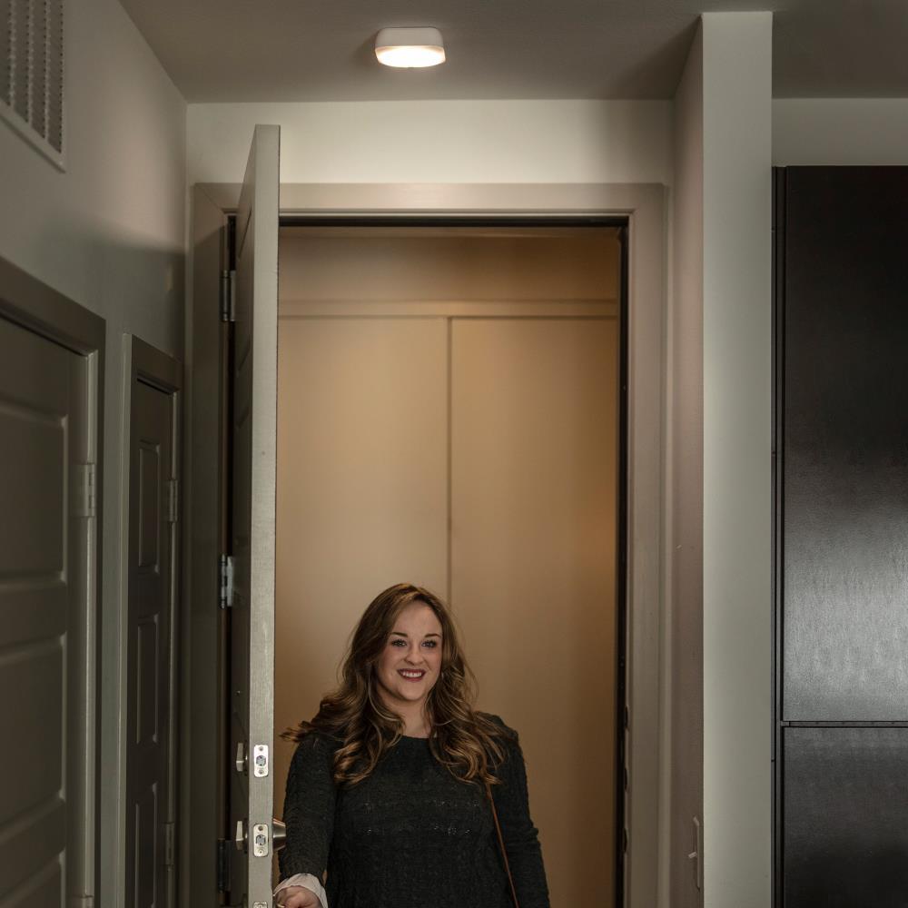 Brilliant Evolution Wireless LED Outdoor Flush Mount with Motion Sensor