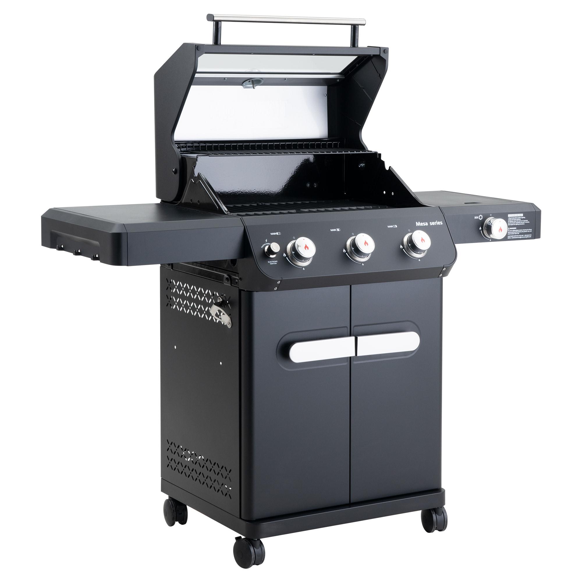 Monument Grills Mesa Series3-Burner 48000 BTU Propane Gas Grill with 1 Side Burner