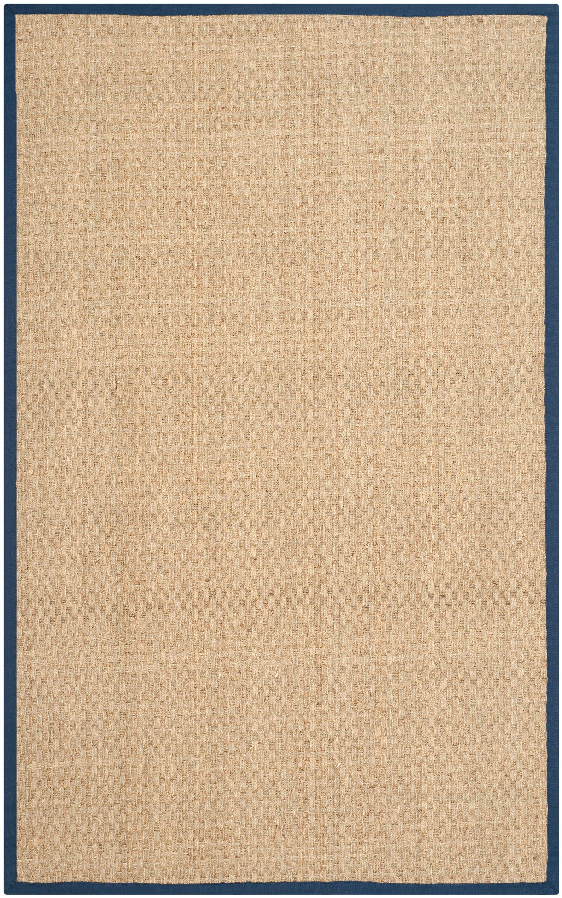 Natural Fiber NF114 Power Loomed Indoor Accent Rug - Natural/Blue - 3'x5' - Safavieh.