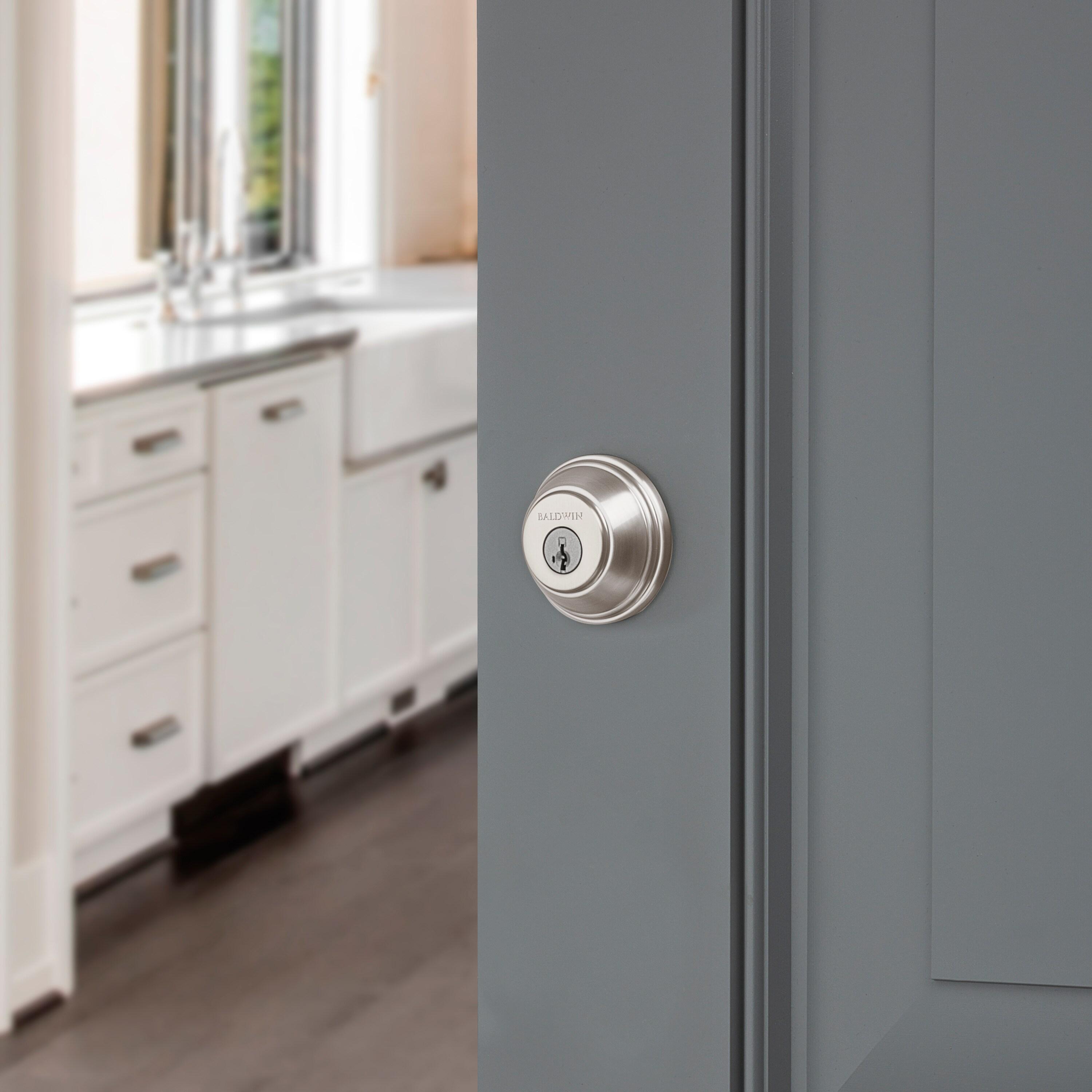 Baldwin Prestige 380 Round Single Cylinder Deadbolt Featuring SmartKey® Security