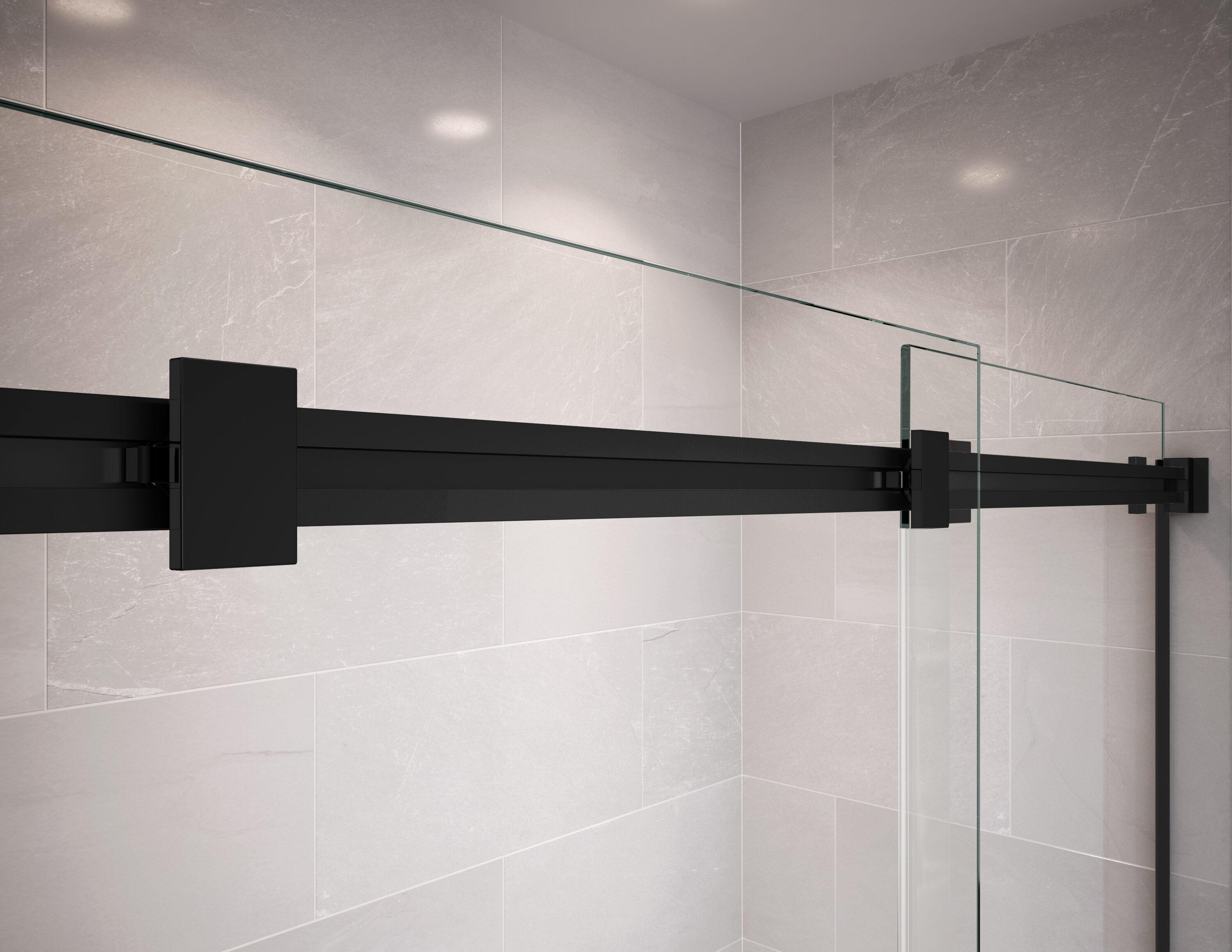Maax Bath 136271-900-340-000 44-47 x 70.5-74 in. 8 mm Duel Sliding Shower Door - Matte Black