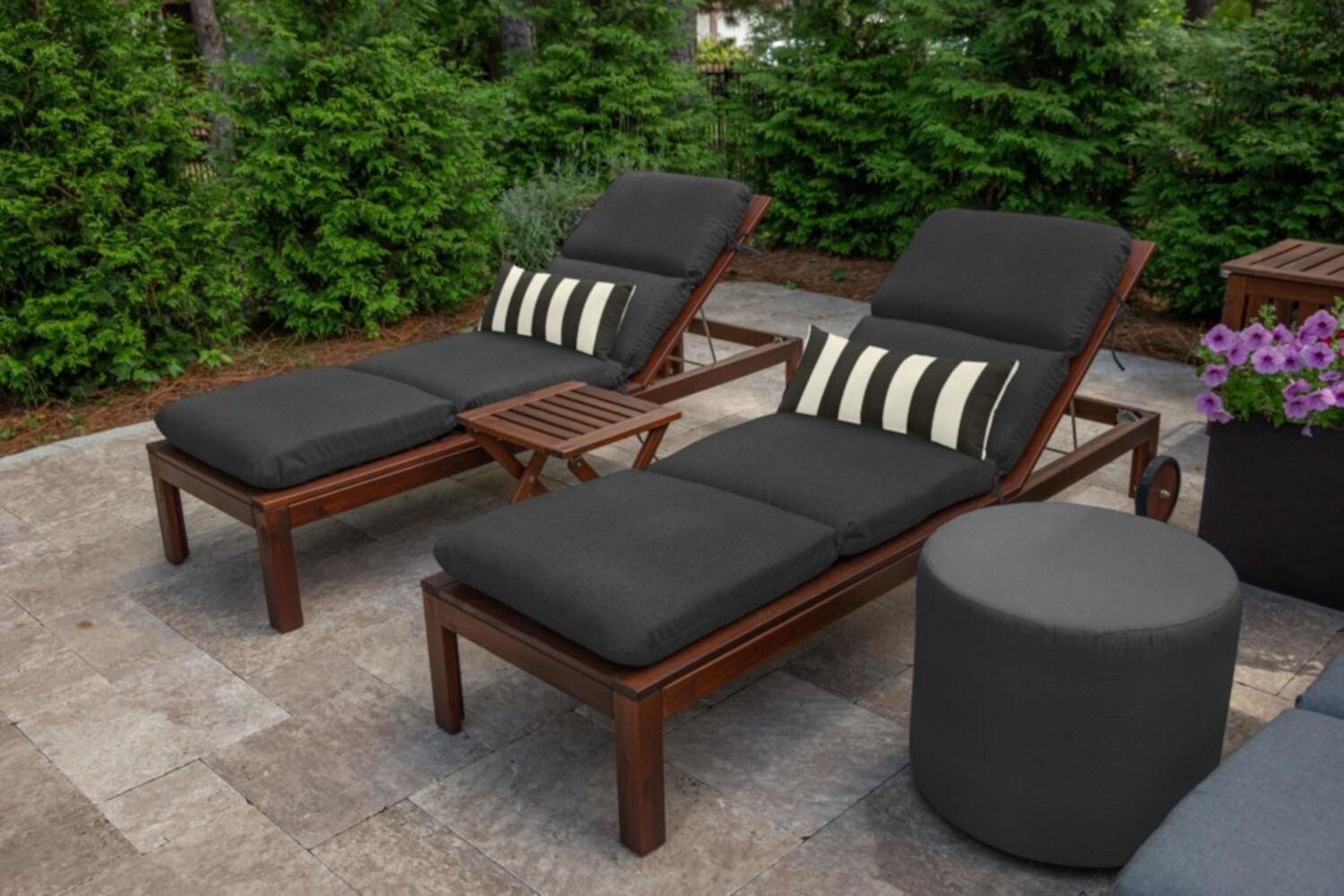 Casual Cushion Stripe Sunbrella Fabric Indoor/Outdoor Lumbar Pillow