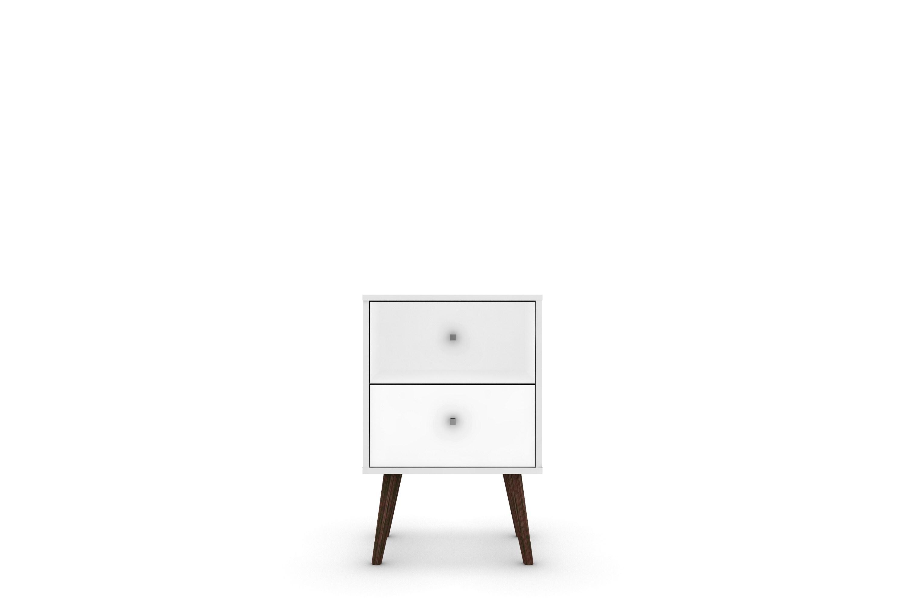 Liberty 2.0 Mid Century Modern Nightstand White - Manhattan Comfort