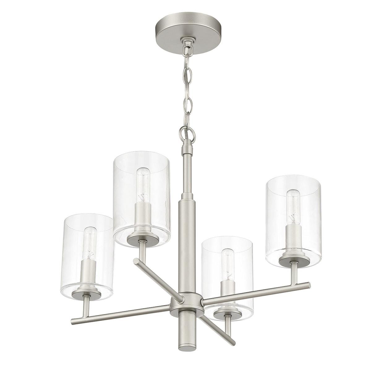 Craftmade Lighting Hailie 4 - Light Chandelier in  Satin Nickel