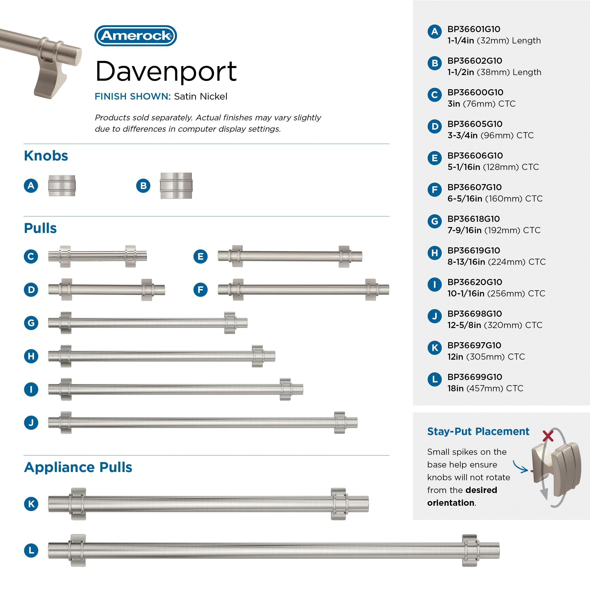 Davenport 12 inch (305mm) Center-to-Center
