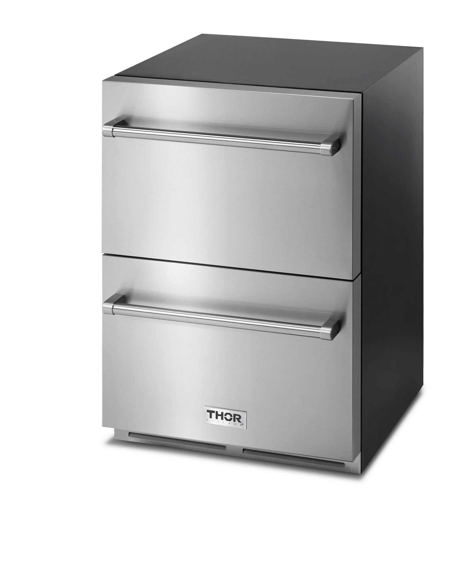 THOR Kitchen Indoor/Outdoor Double Drawer Refrigerator - TRF24U