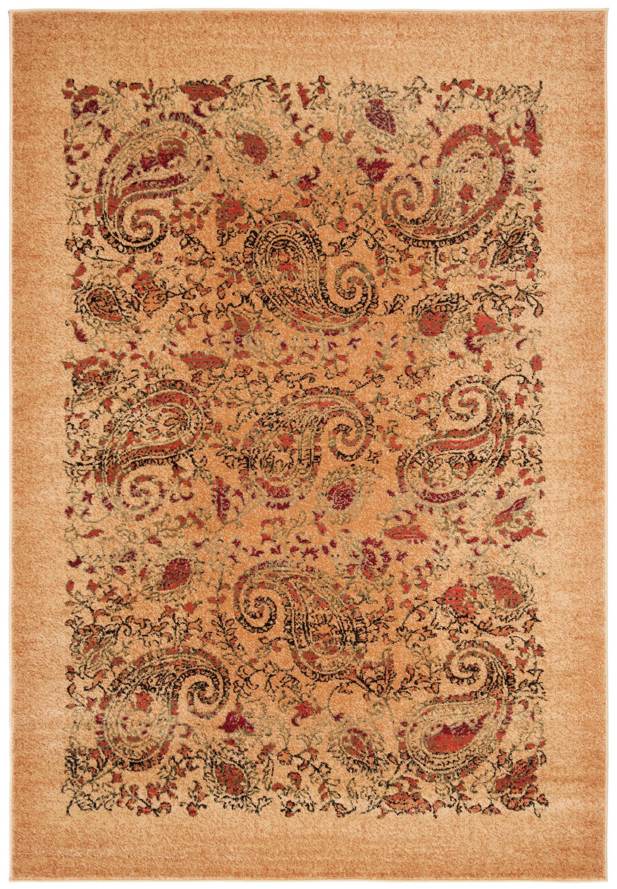 SAFAVIEH Lyndhurst Julia Traditional Floral Area Rug, Beige/Multi, 10' x 14'