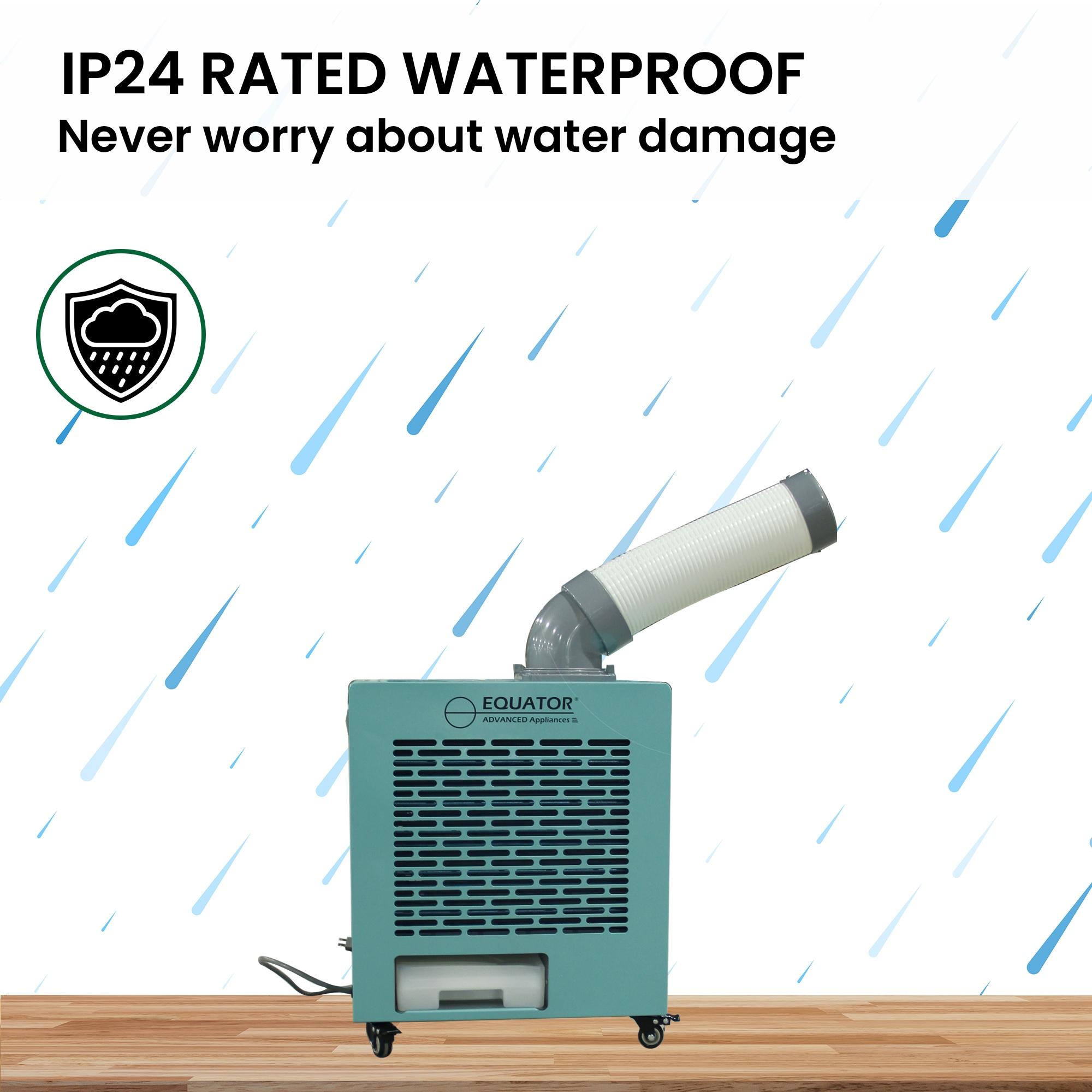 Equator Advanced Appliances Equator 3-in-1 AC Heater Air 9000BTU Outdoor Air Conditioner/ Spot Cooler IP24 Casters 110V